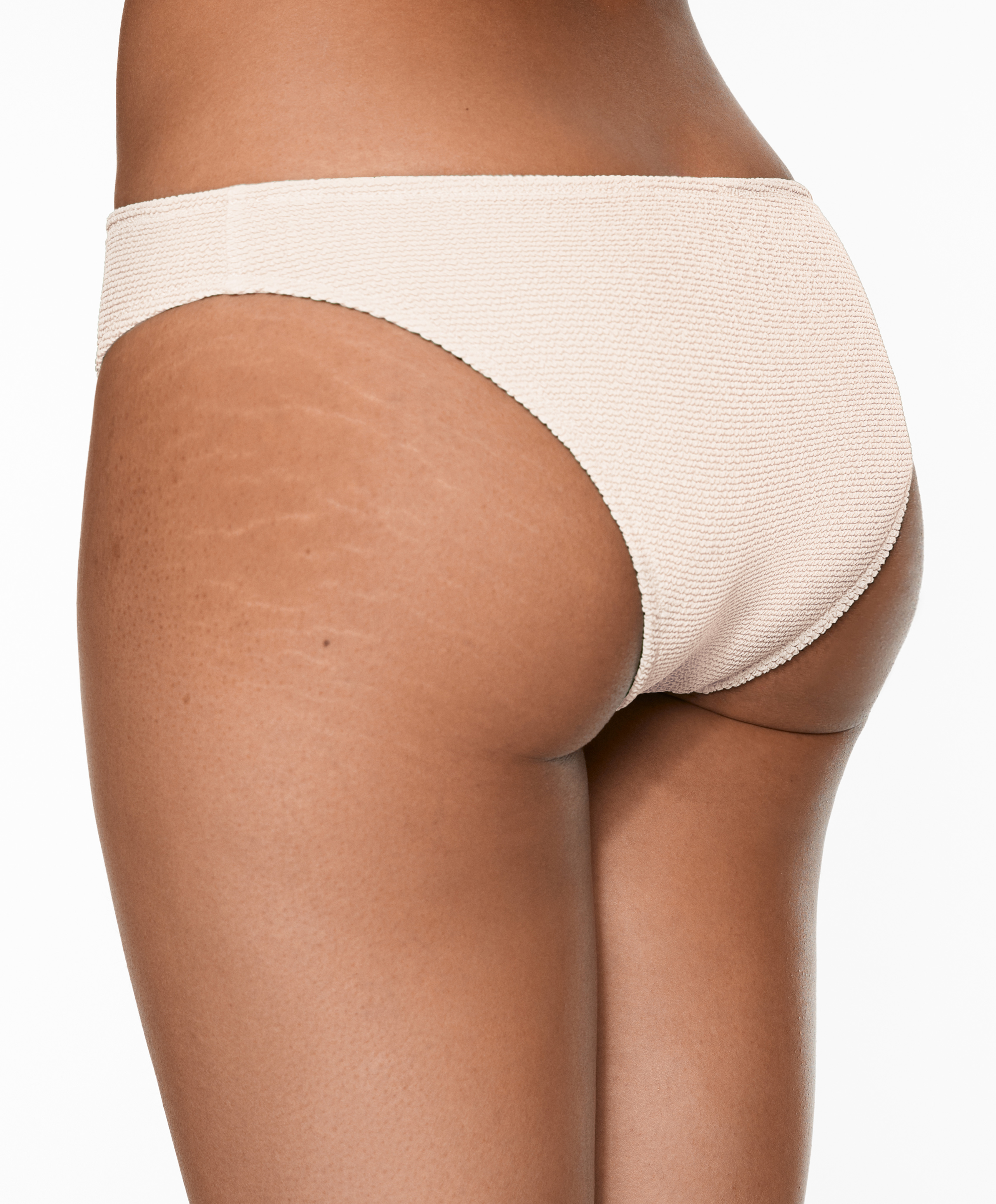 Medium-coverage crinkle bikini briefs