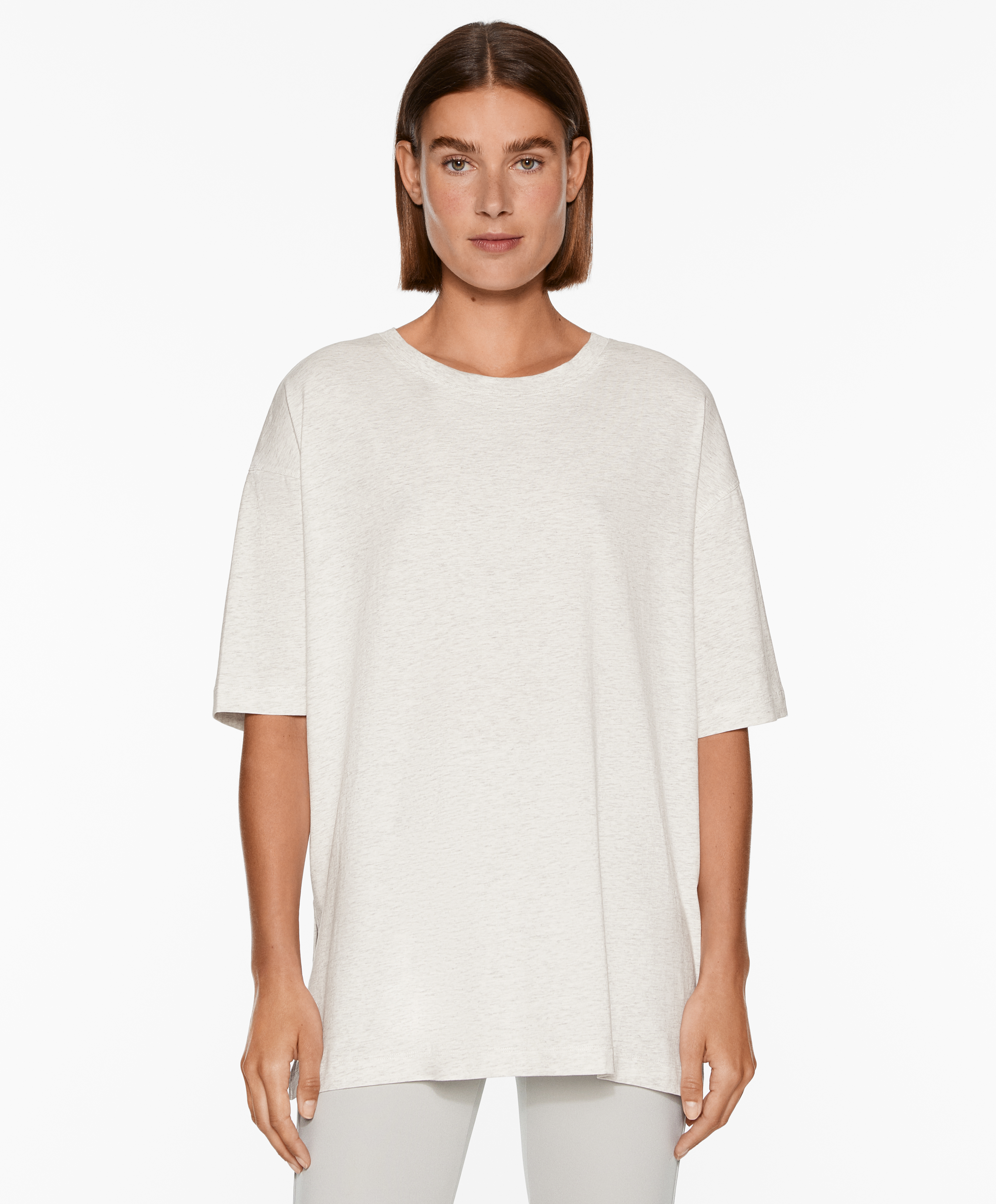 Short sleeve cotton blend T-shirt