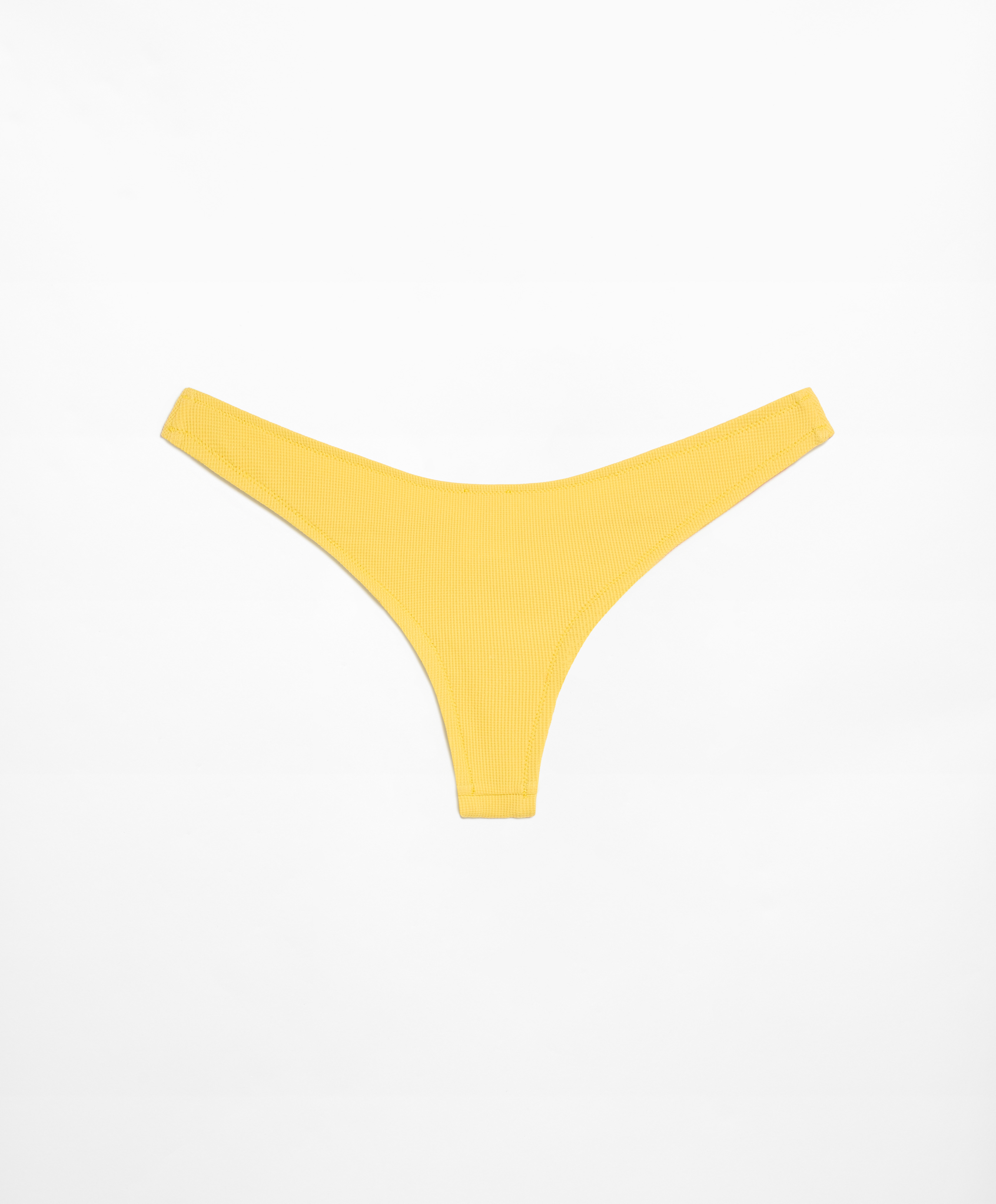U-cut piqué Brazilian bikini briefs