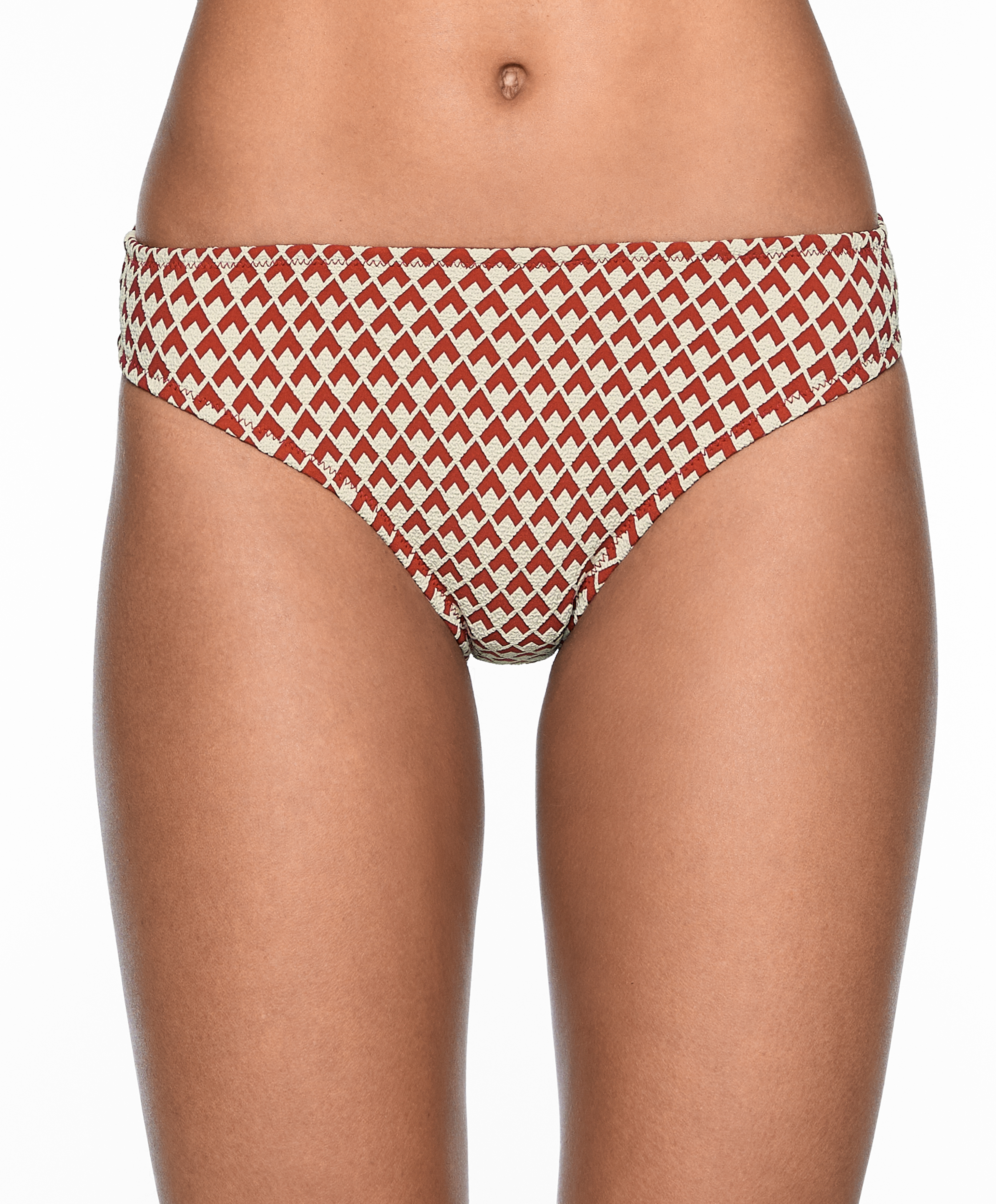Geometric jacquard classic bikini briefs