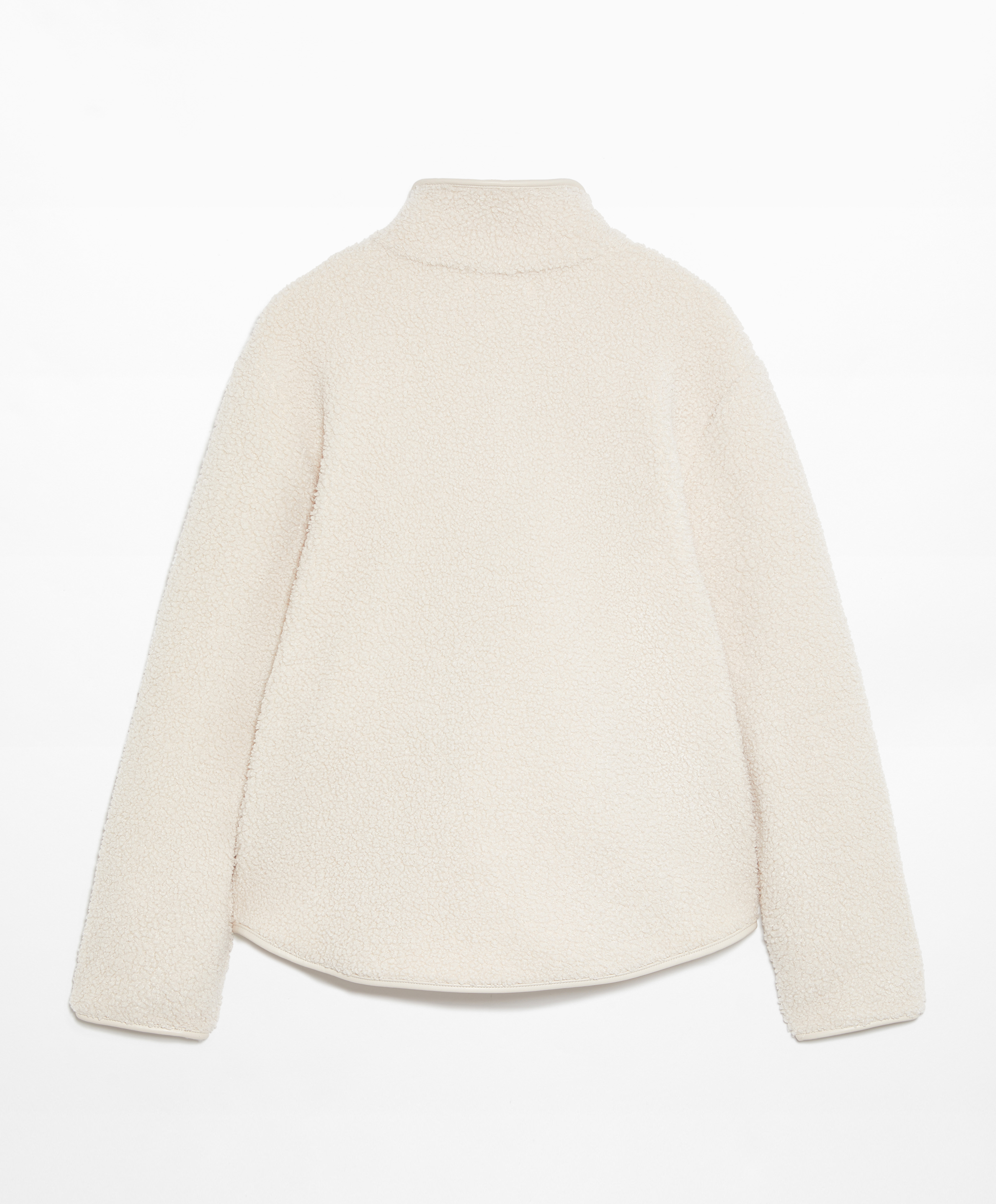 Faux-shearling sweatshirt