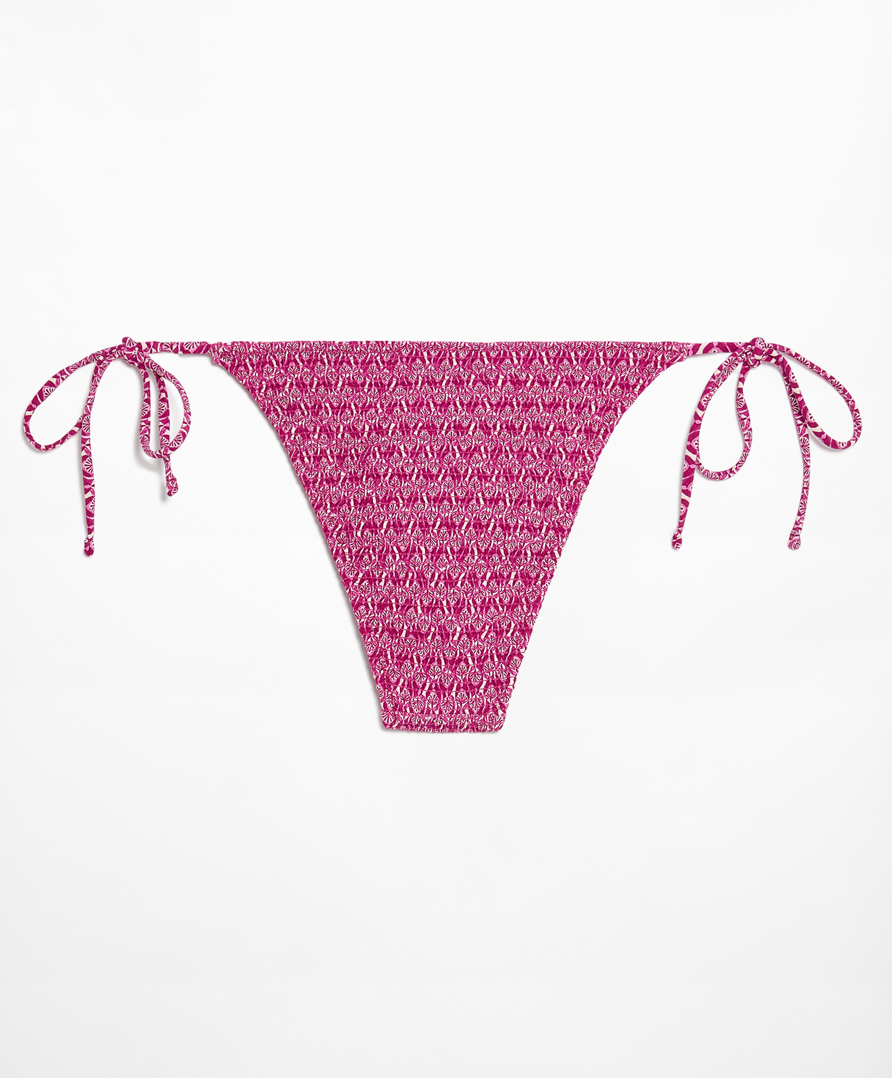 Smock medium-coverage bikini briefs with ties