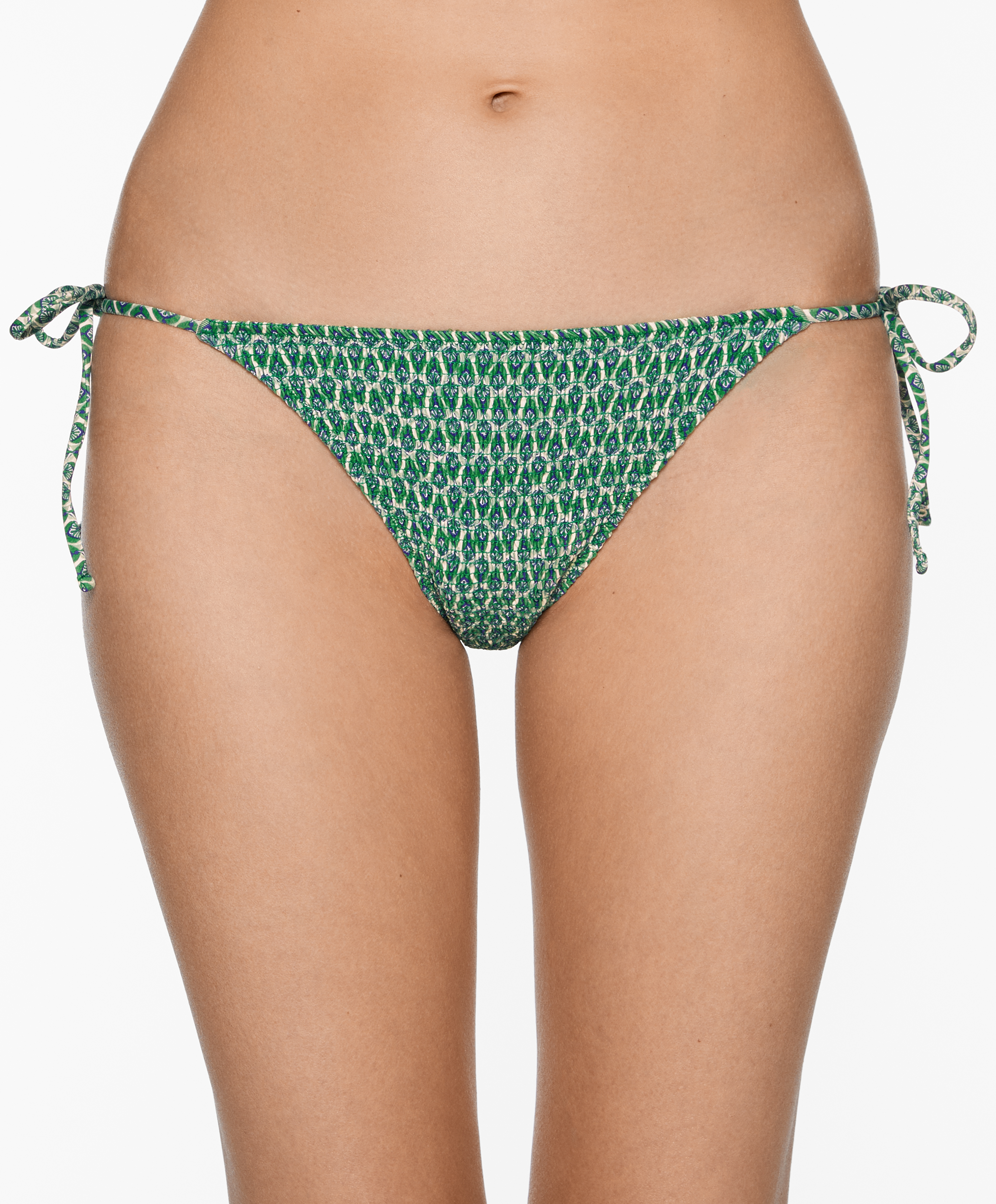 Smock medium-coverage bikini briefs with ties