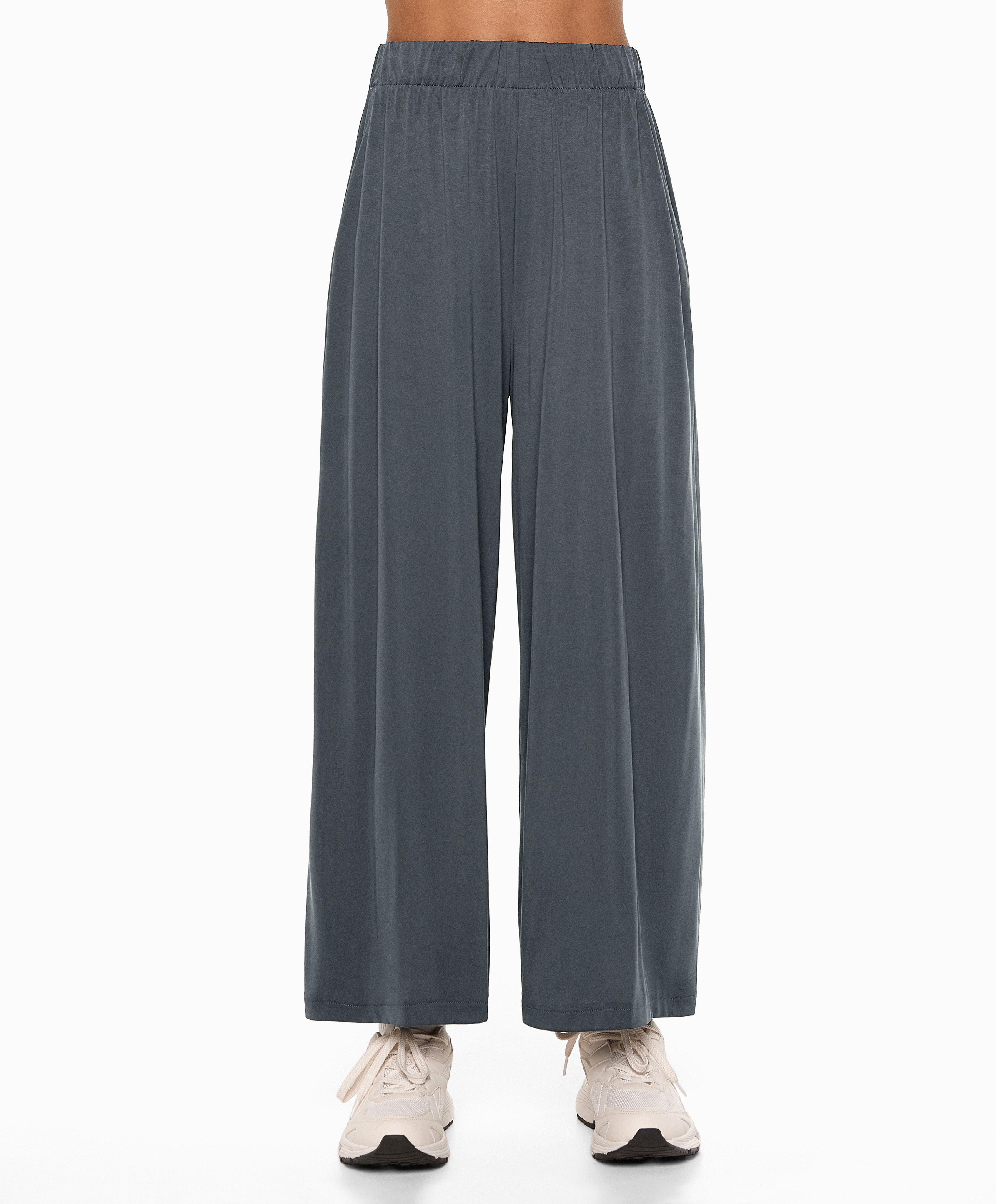 Modal blend crop trousers