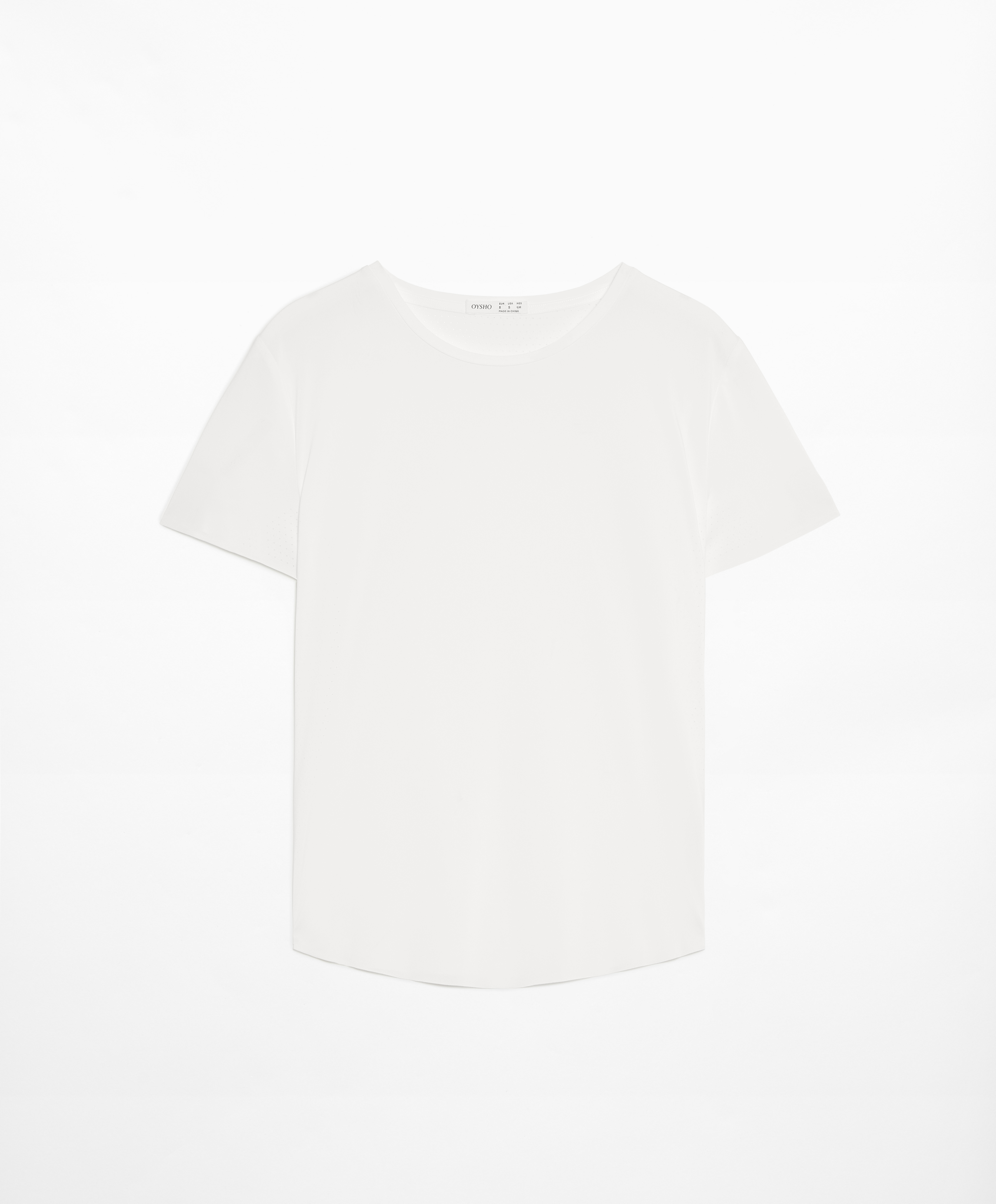 Fitted short-sleeved technical T-shirt