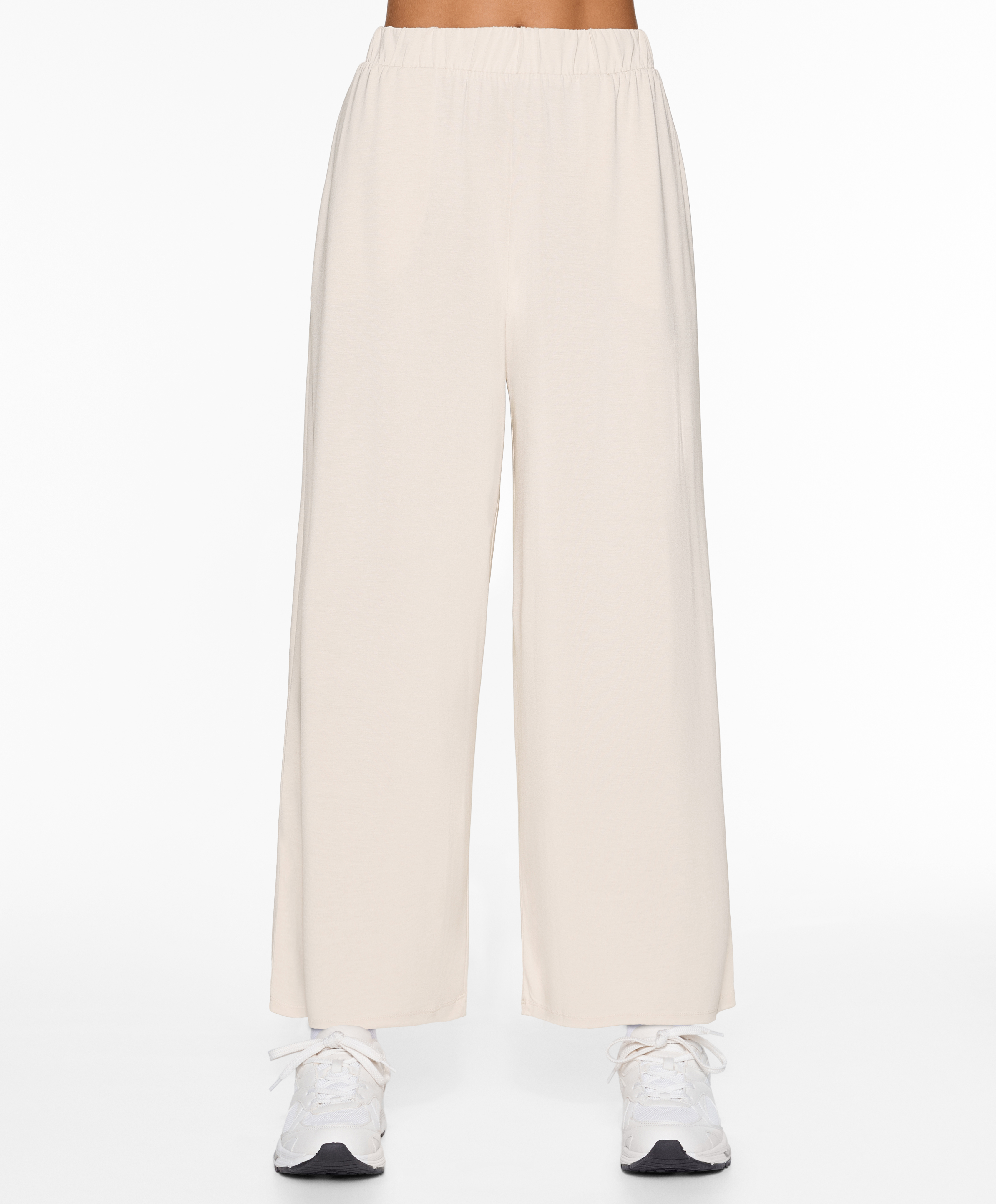 Modal blend crop trousers