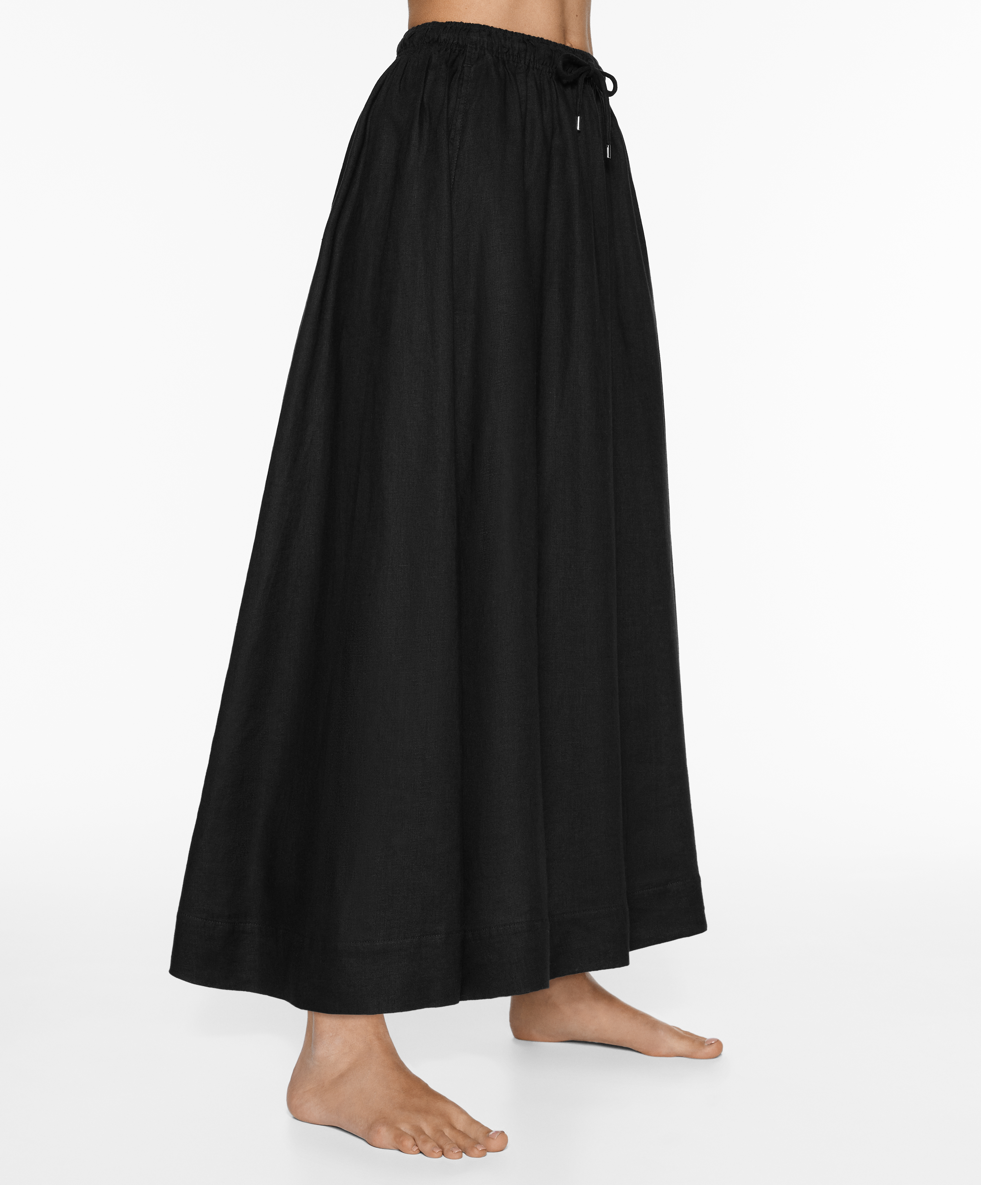 Long 100% linen skirt