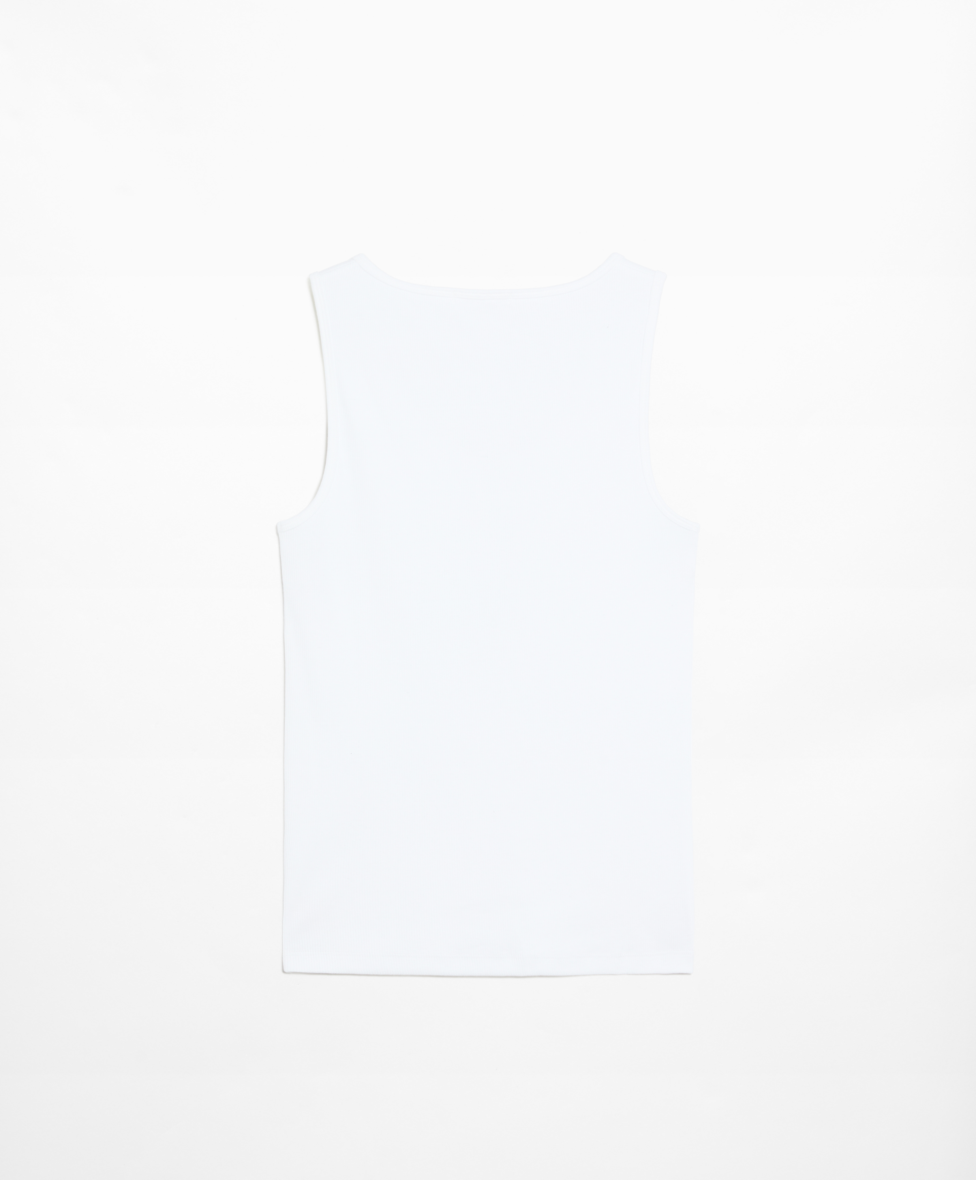 Sleeveless T-shirt with cotton and modal