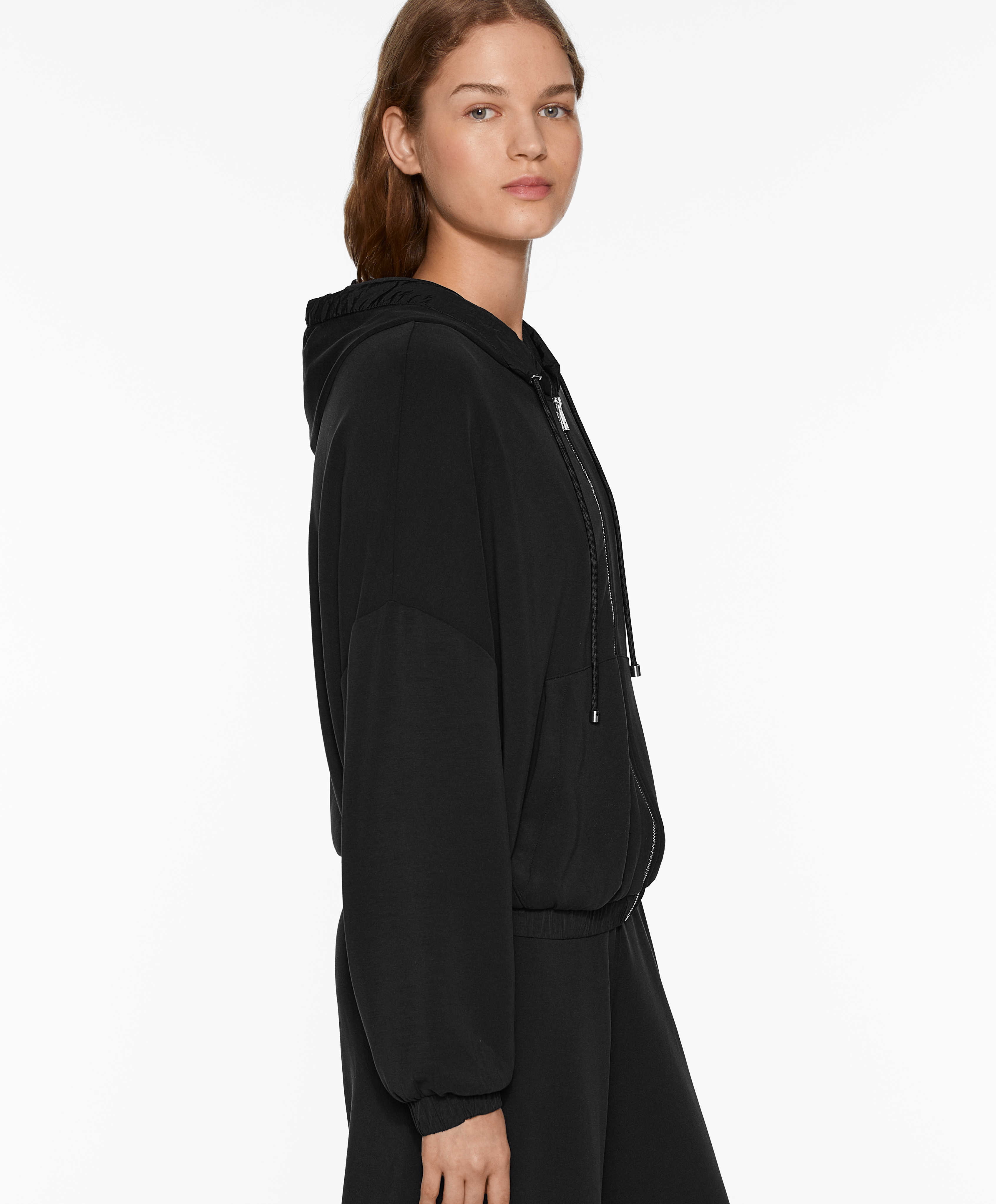 Zip-through modal jacket