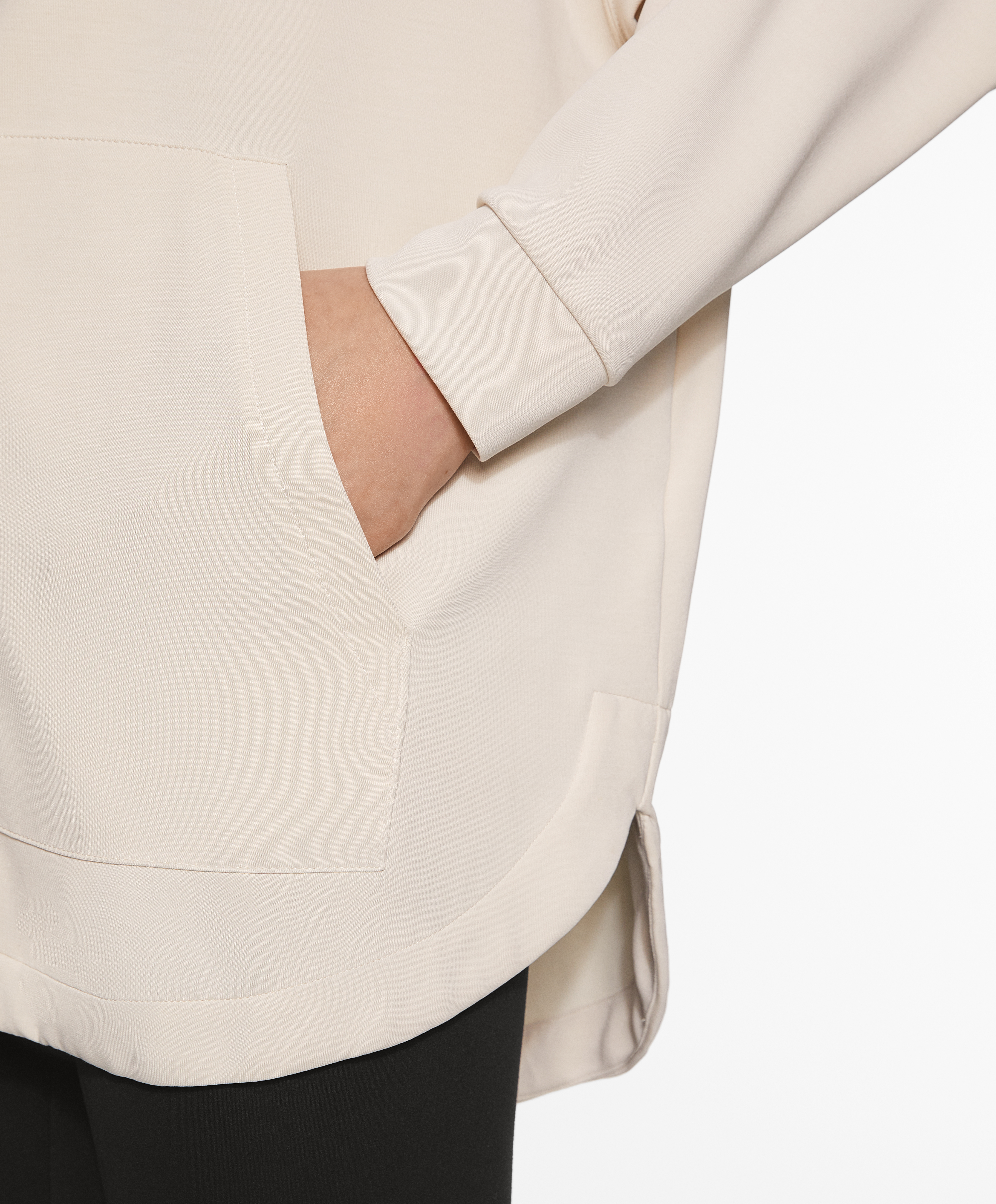 Oversize jacket with modal