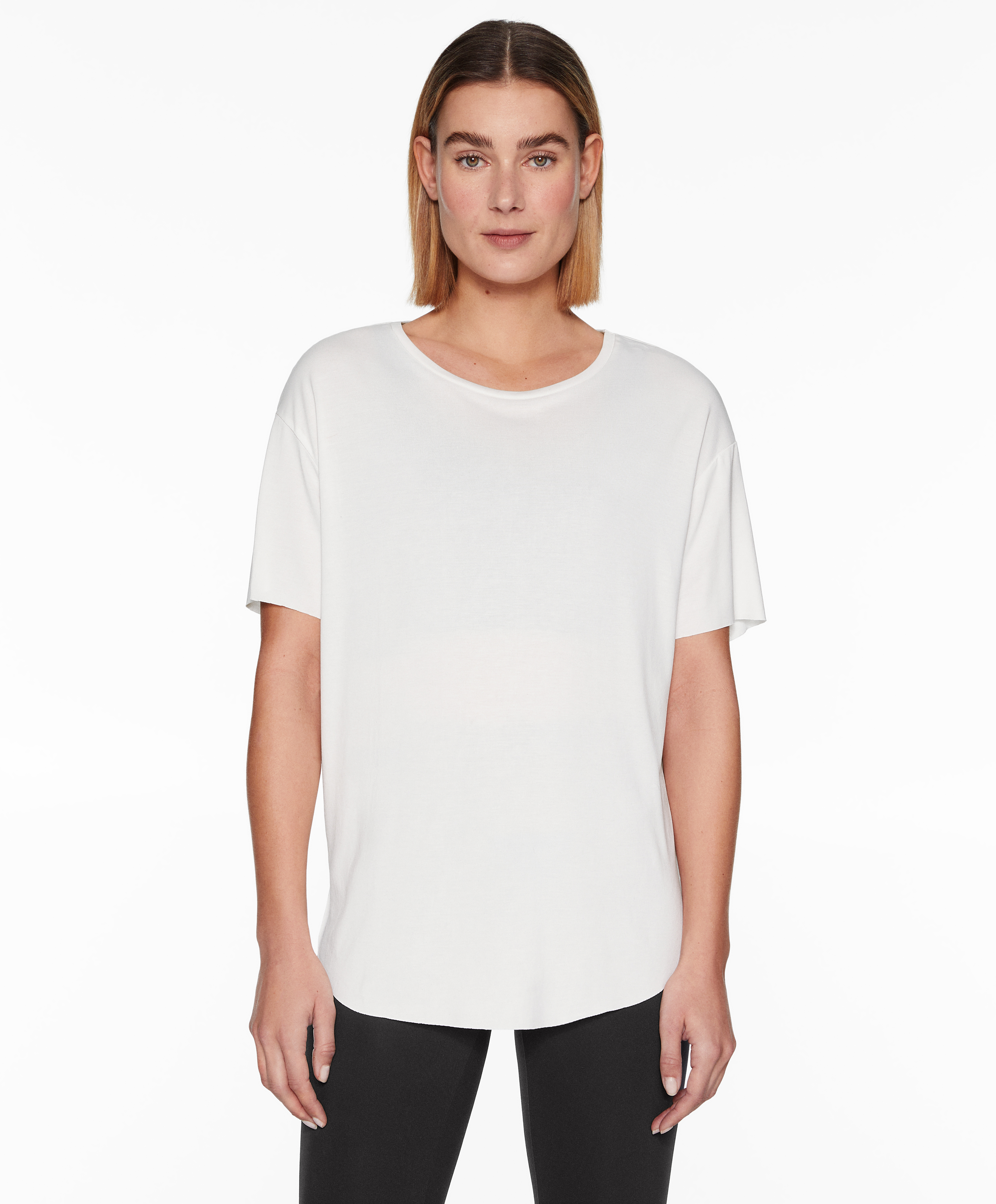 Modal blend short-sleeved T-shirt