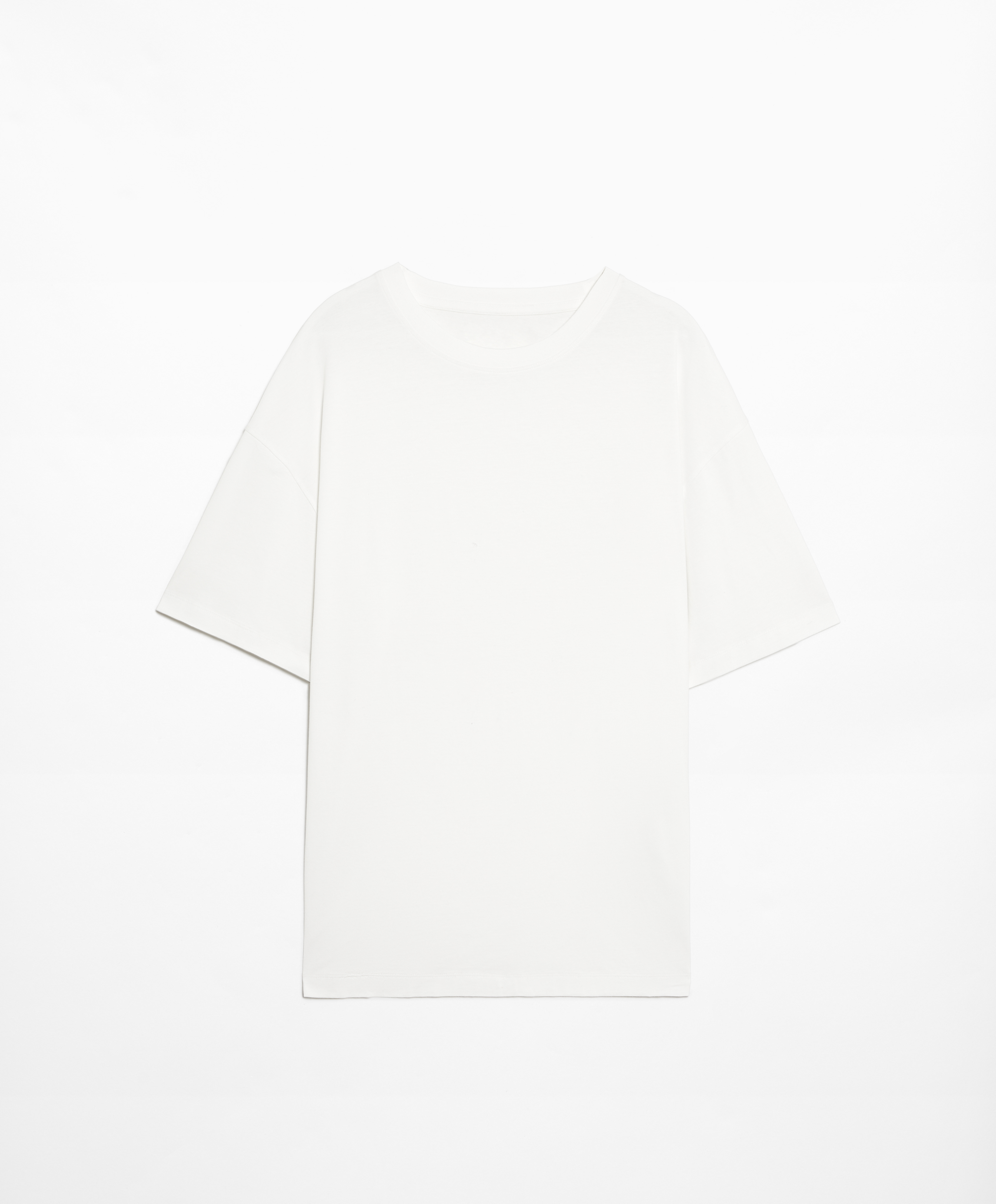 Short sleeve cotton blend T-shirt