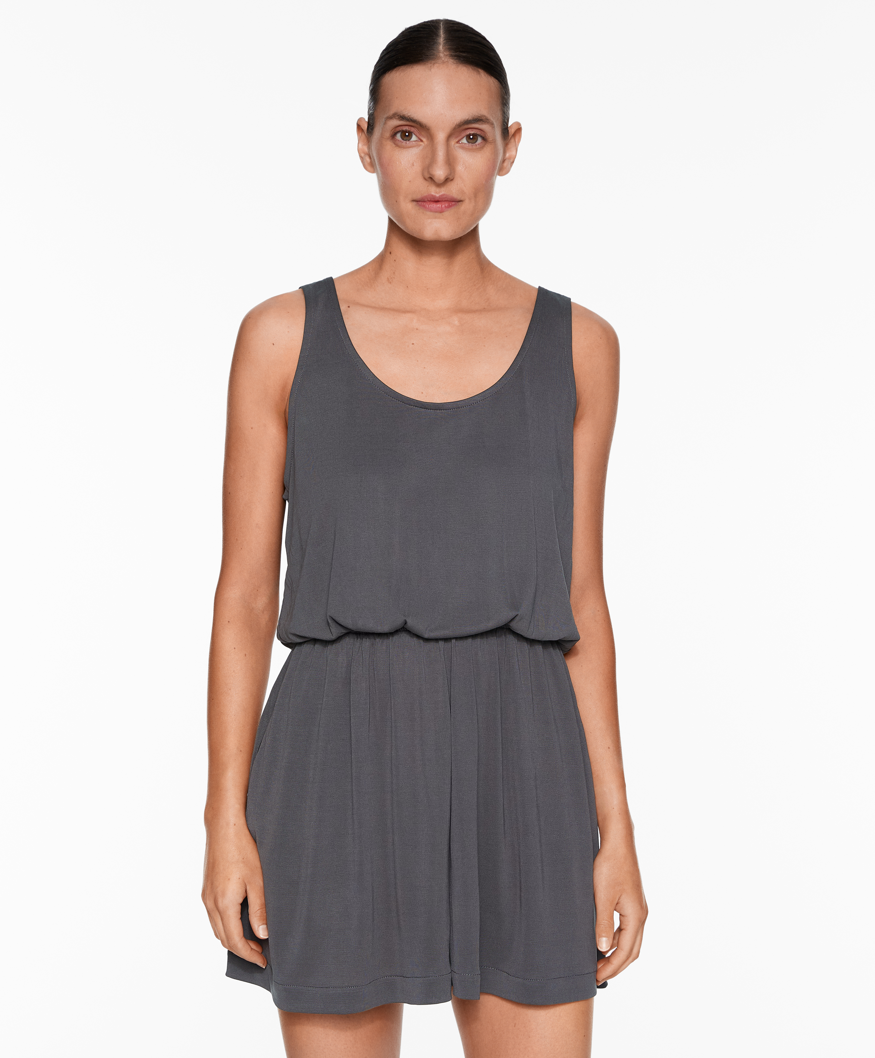 Short modal blend jumpsuit