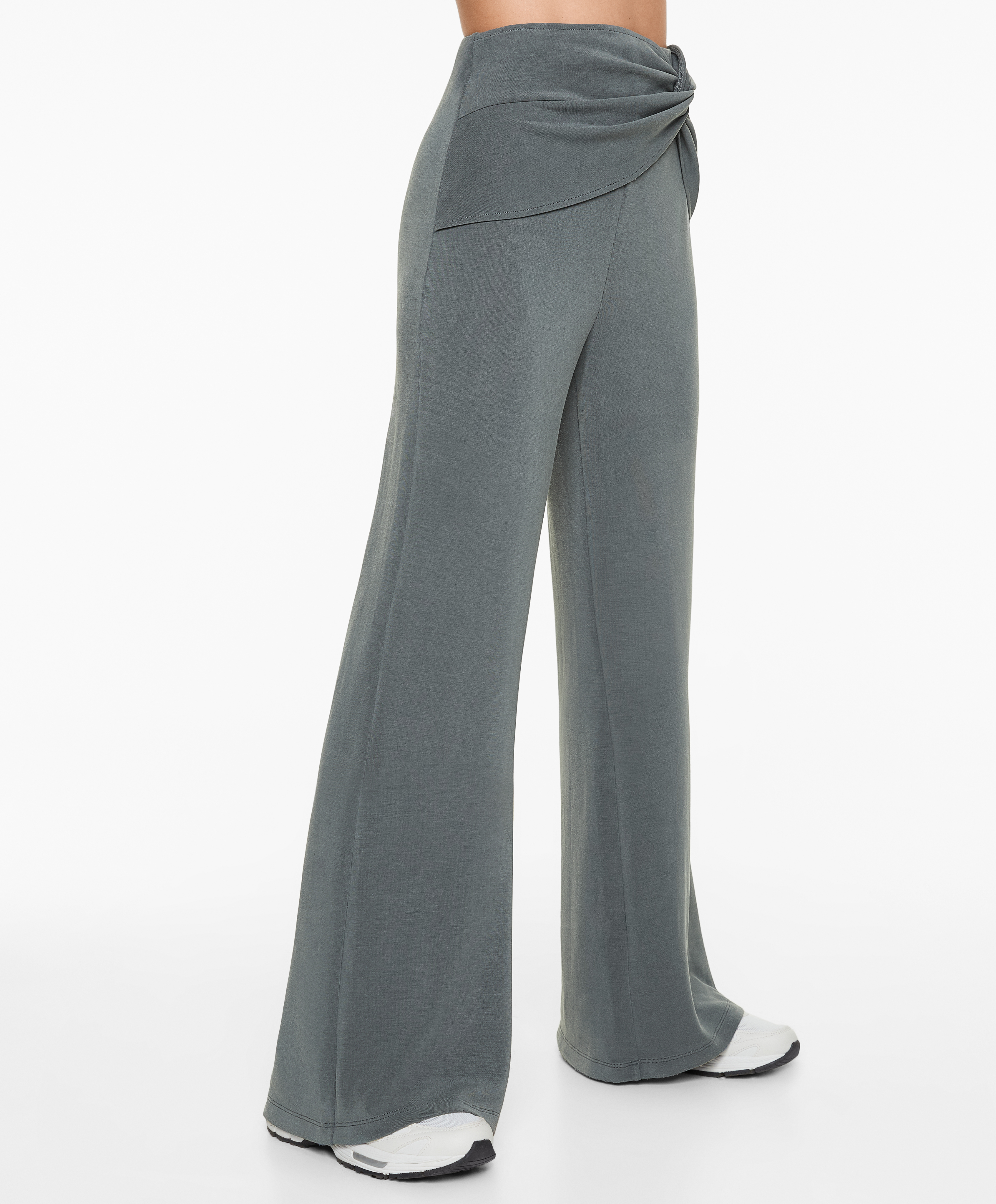 Flare trousers with modal