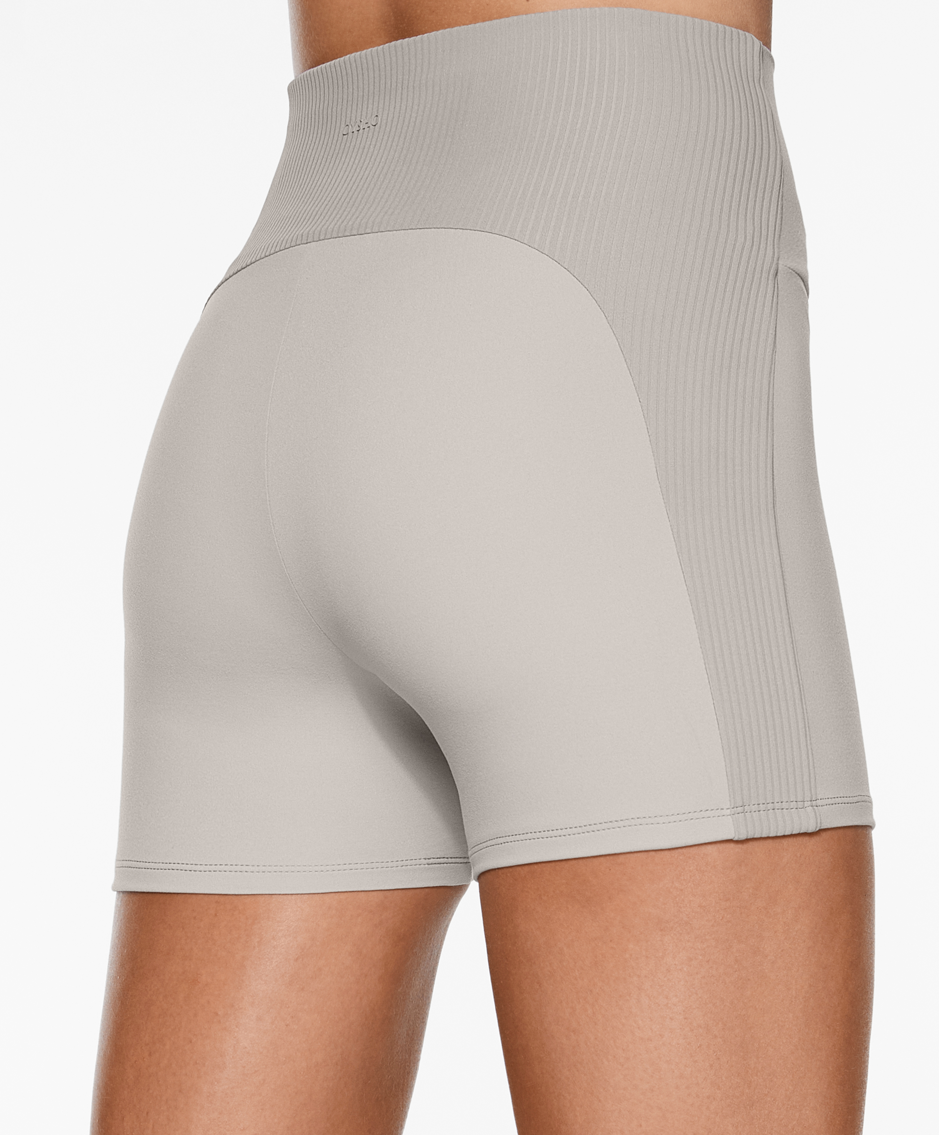 Comfortlux high-rise 10cm rib hot pants