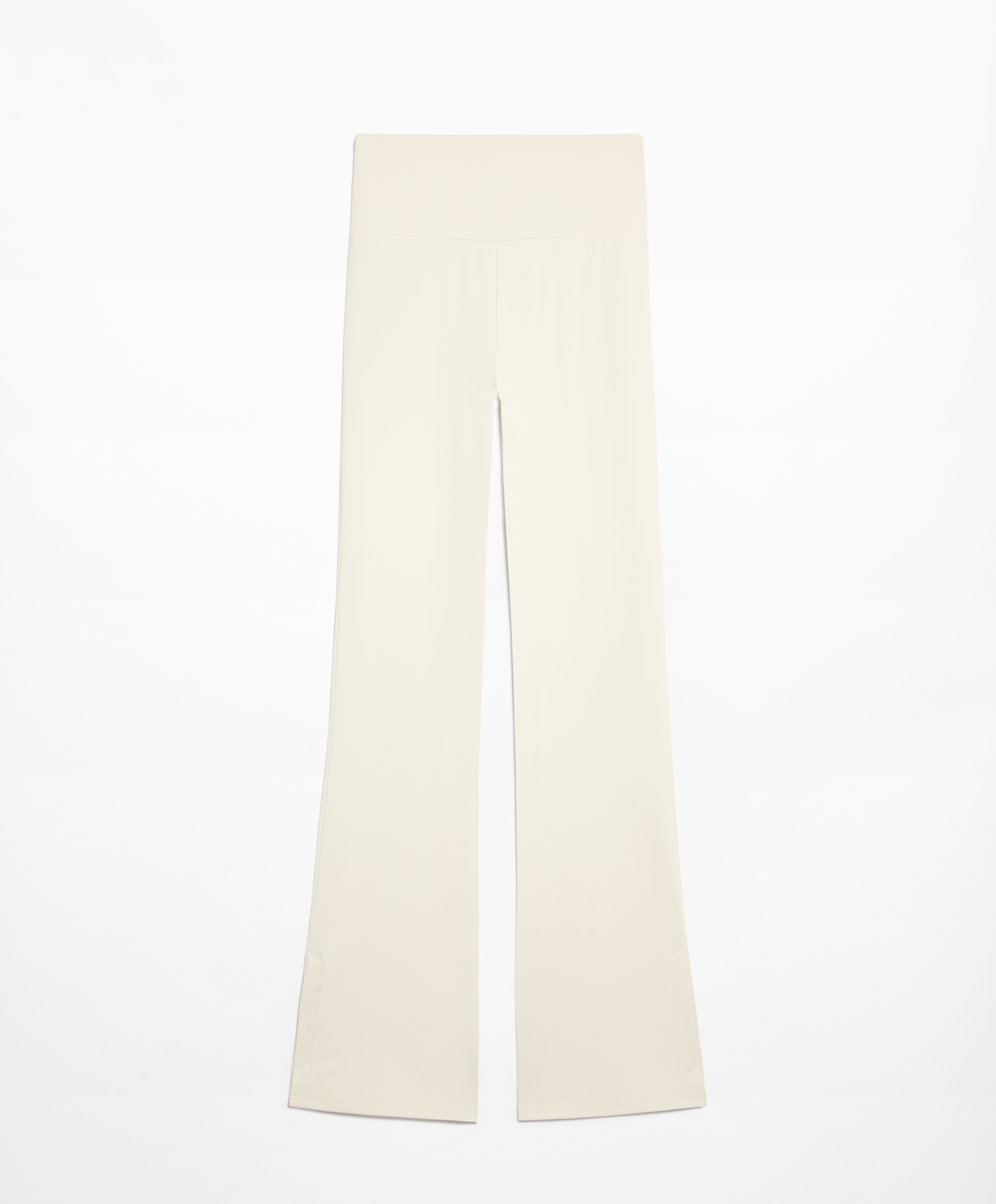 Comfortlux slit flare trousers