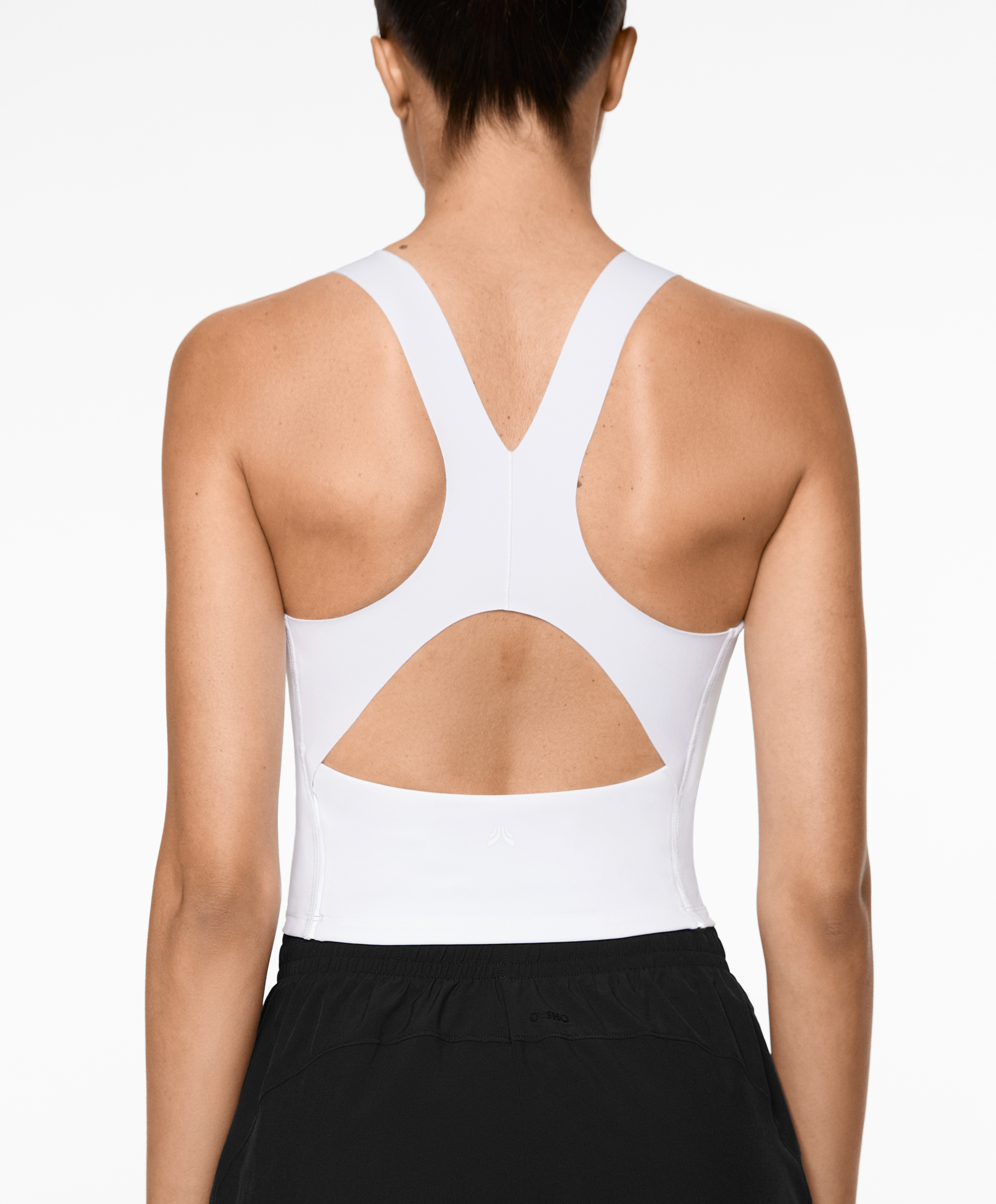 Reflective strap compressive tank top