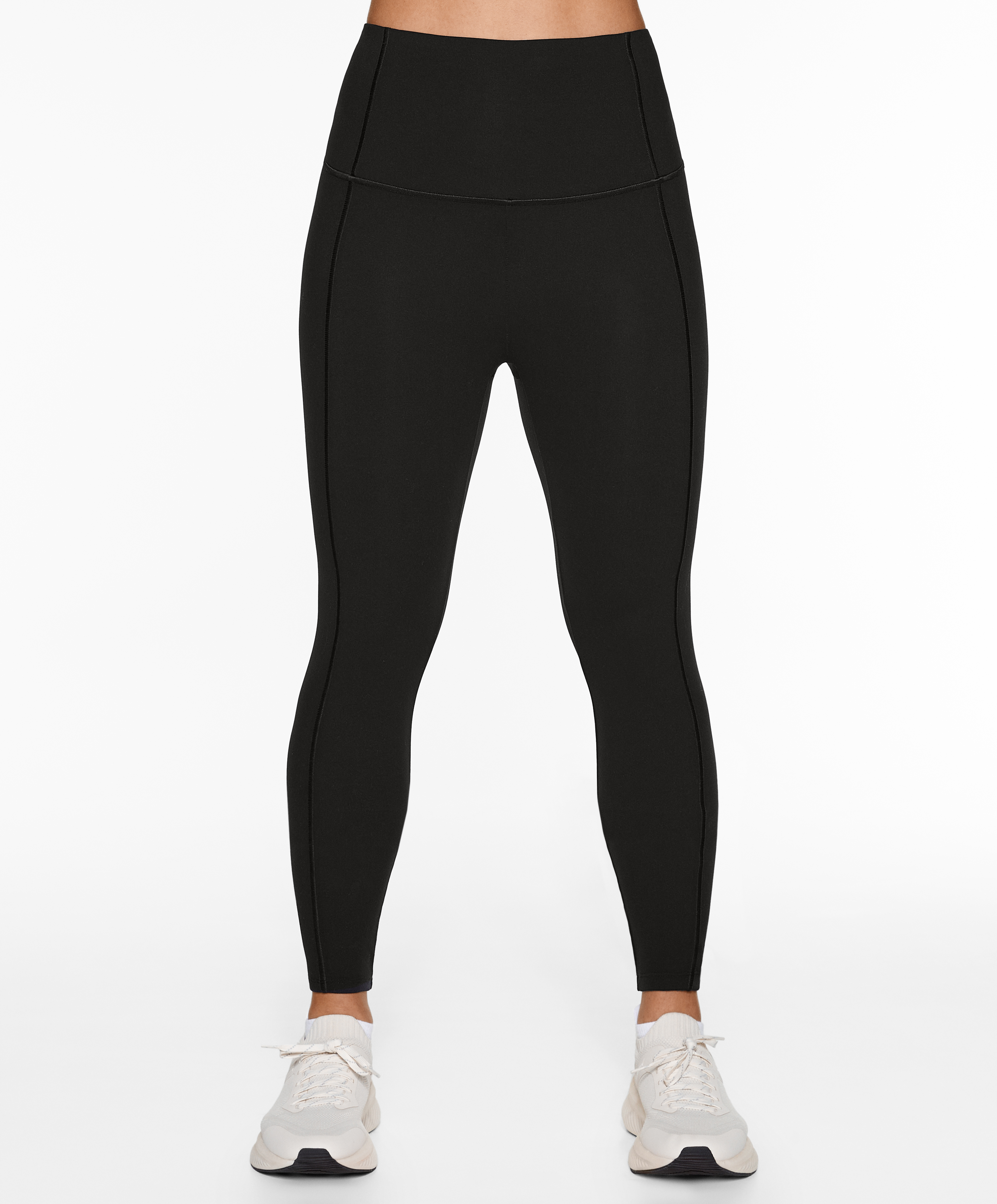 Comfortlux super-high-rise 65cm ankle-length leggings with overlocking detail