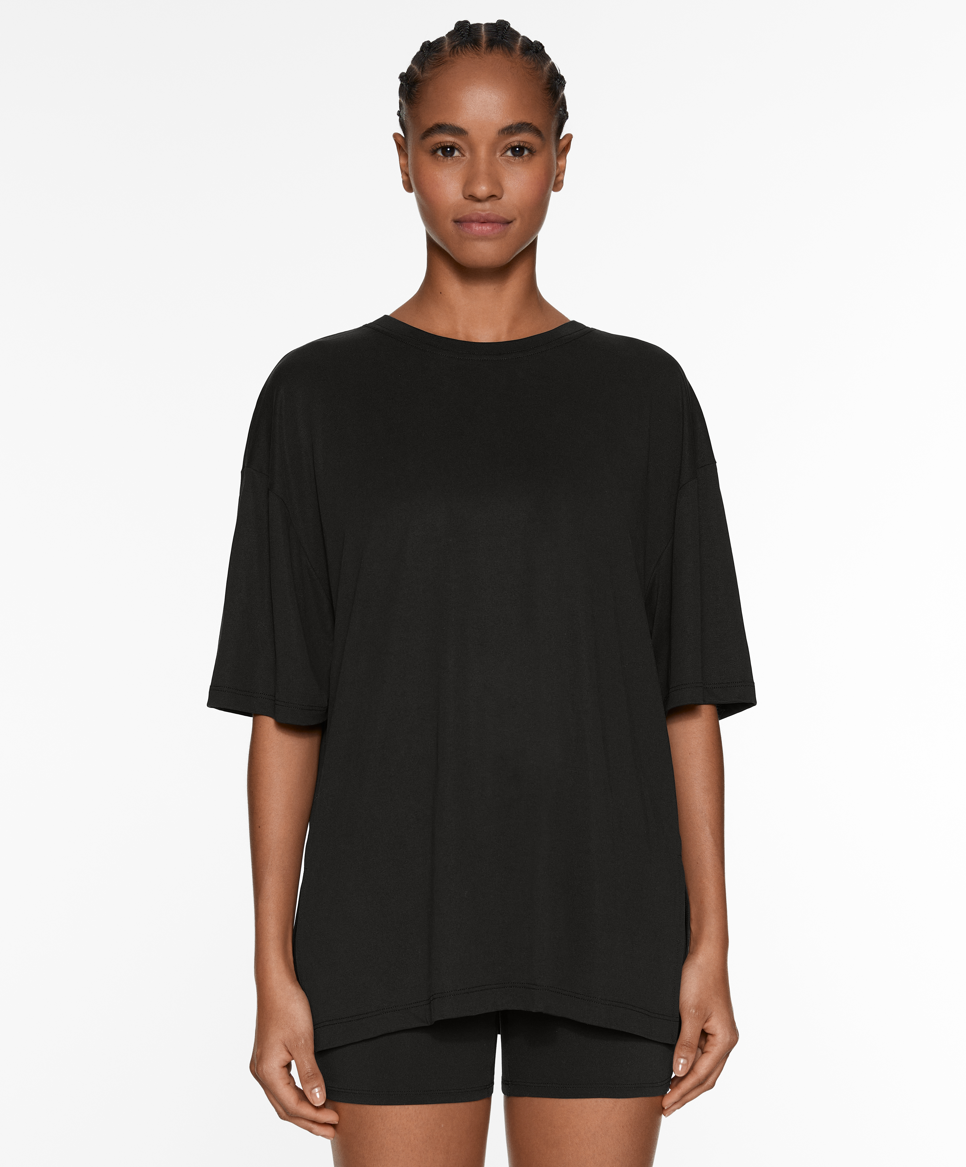 Modal blend short-sleeved T-shirt