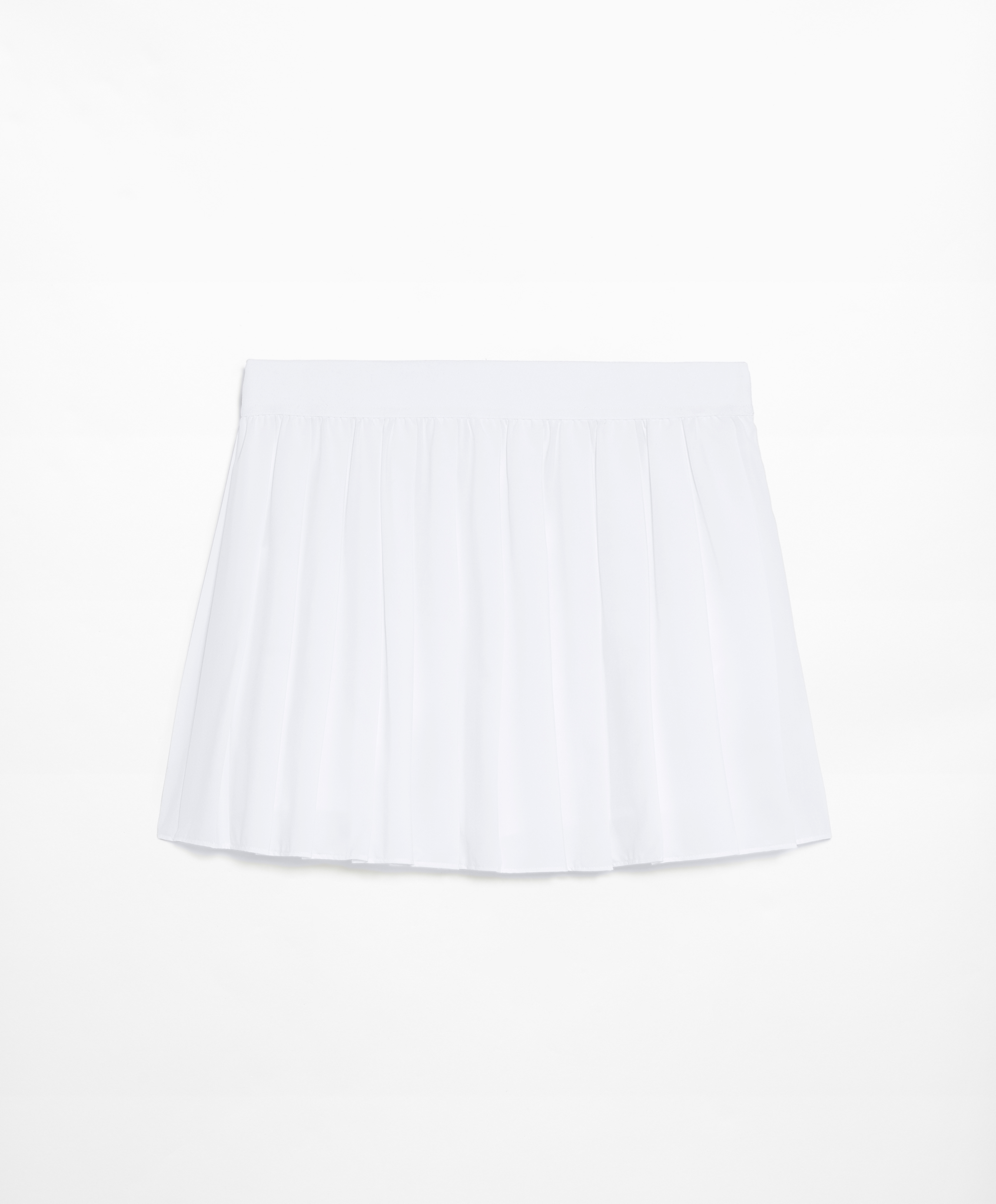 Pleated compressive skirt