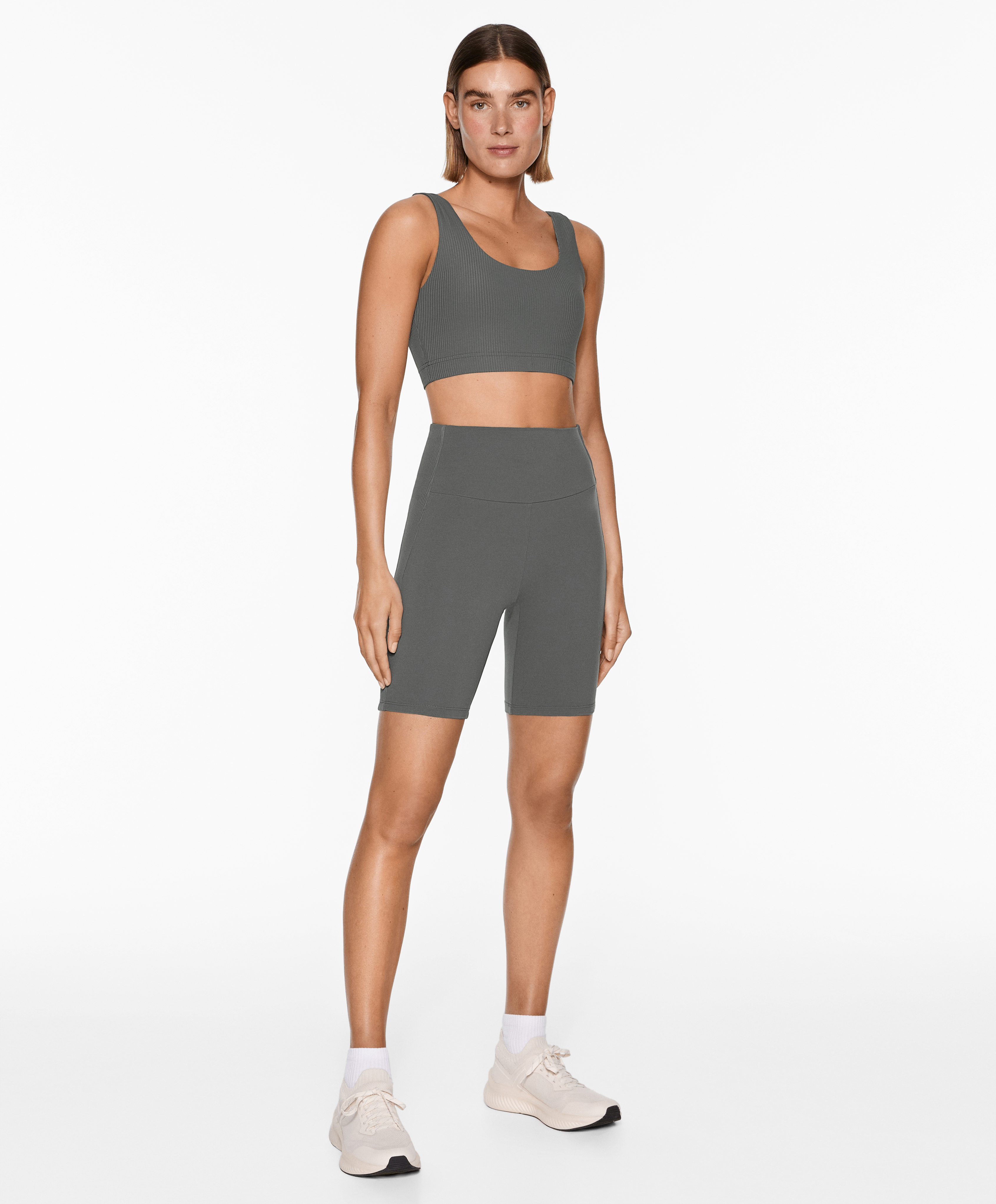 Comfortlux high-rise rib 20 cm cycle leggings