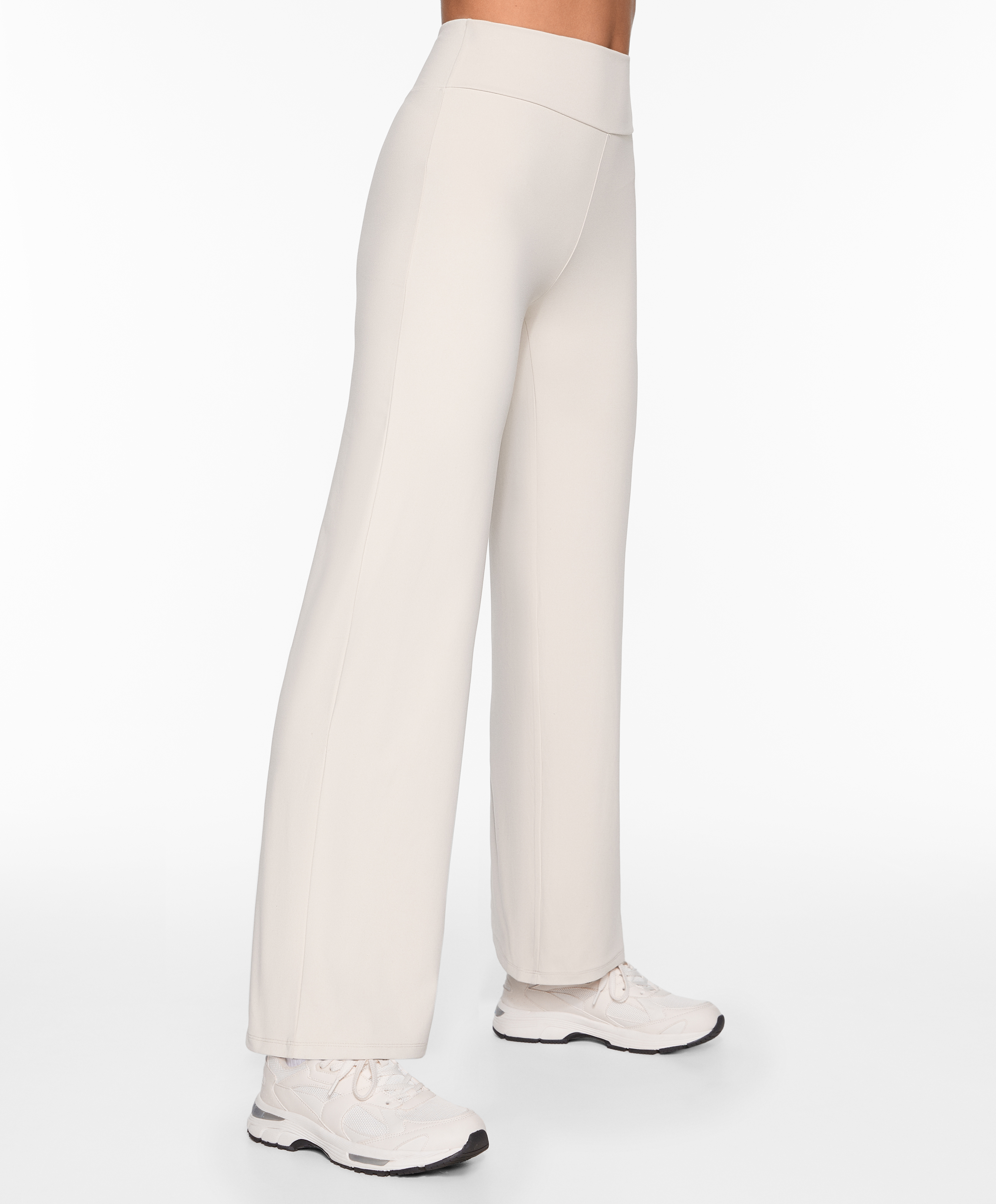 High-rise comfortlux straight-leg trousers