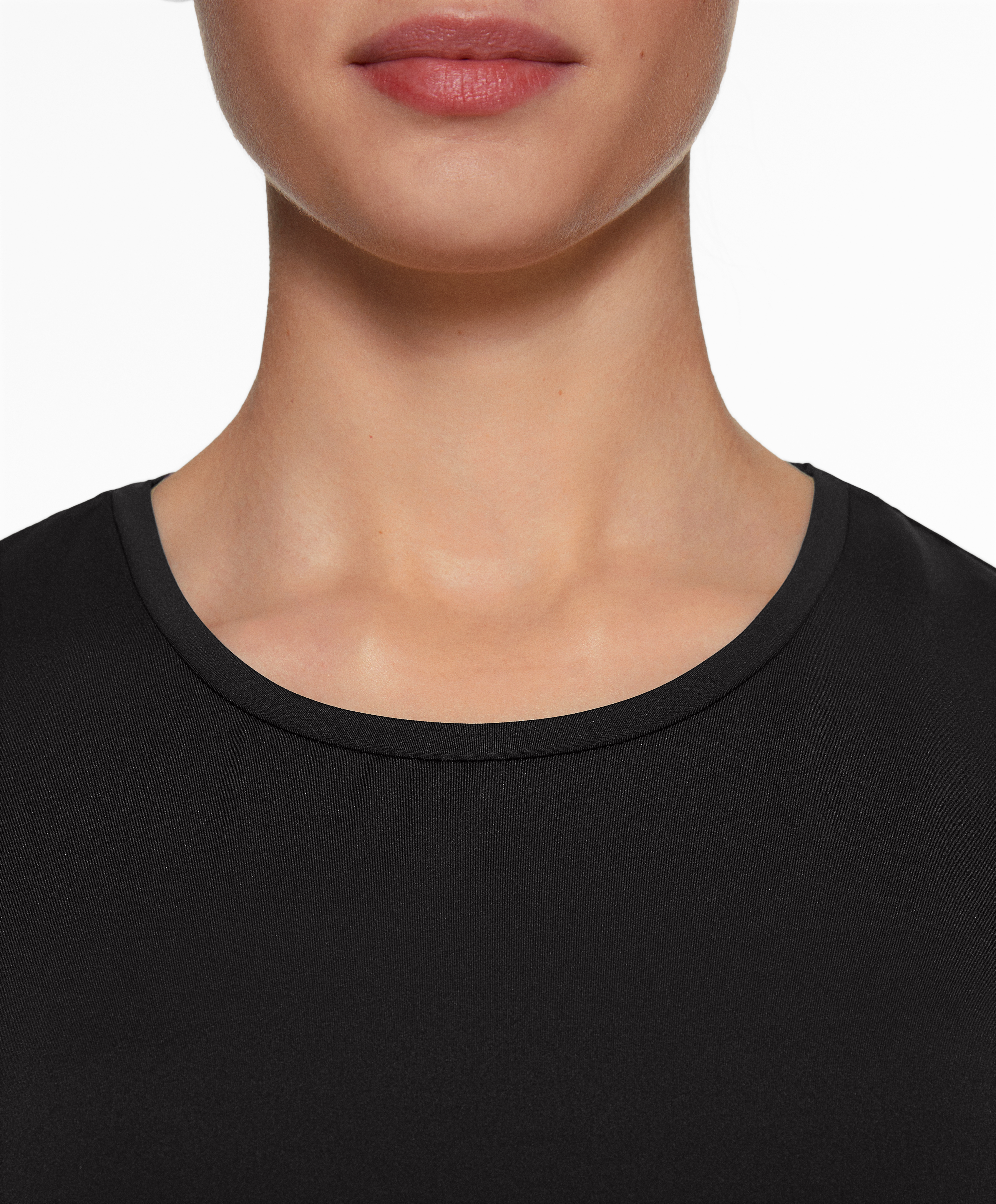 Fitted short-sleeved technical T-shirt