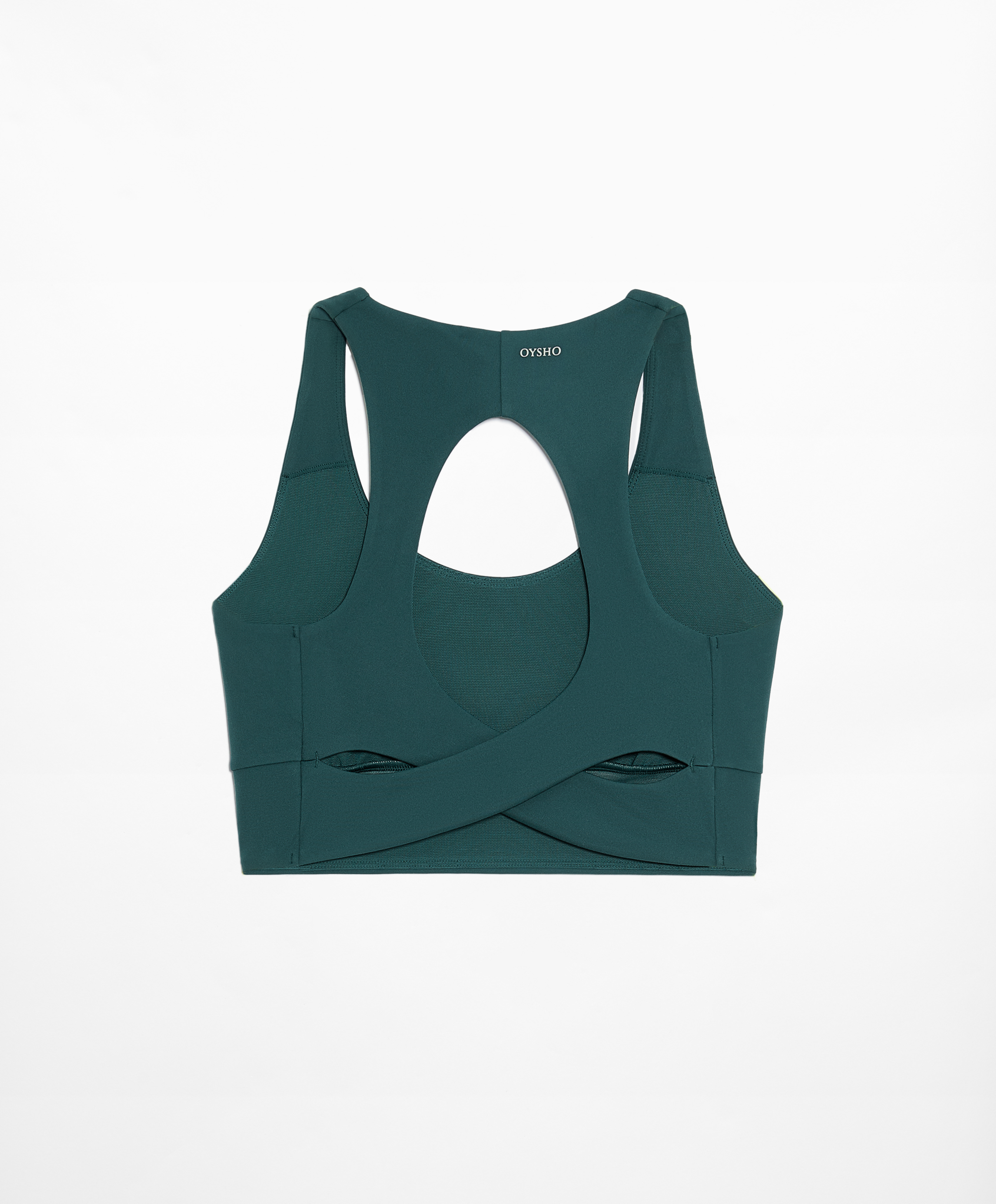 Medium-support comfortlux open-back sports bra with cups