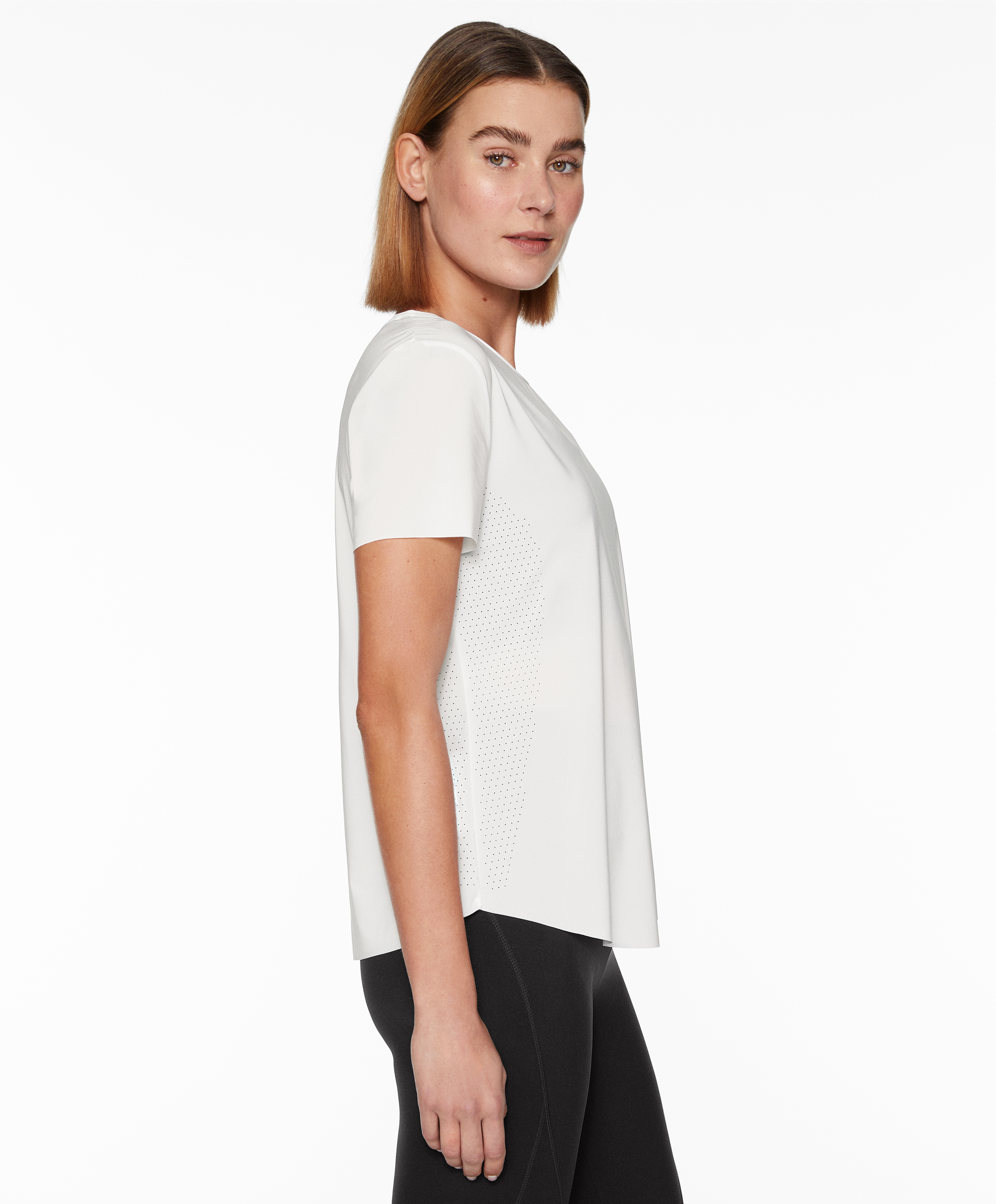 Fitted short-sleeved technical T-shirt