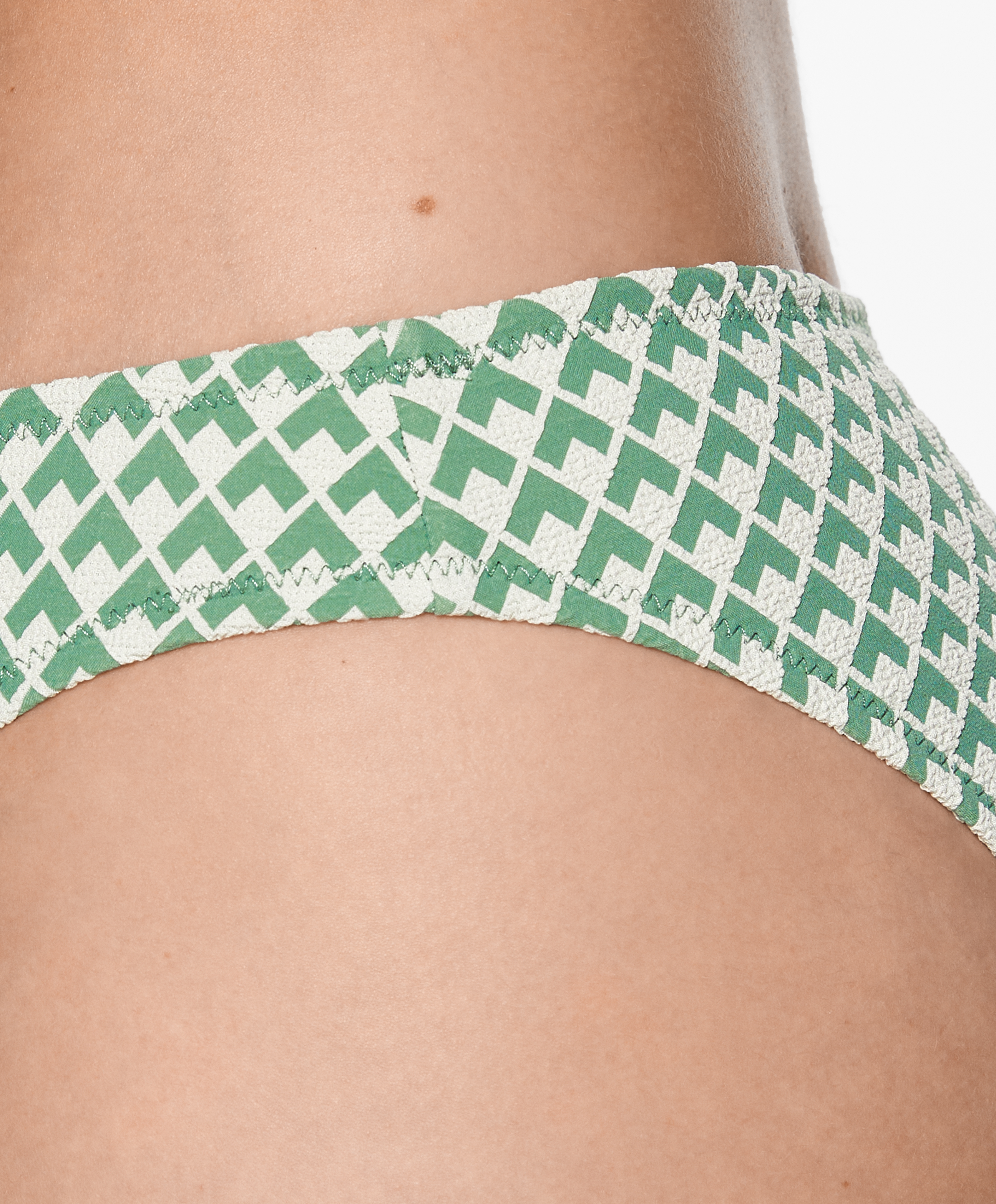 Geometric jacquard classic bikini briefs