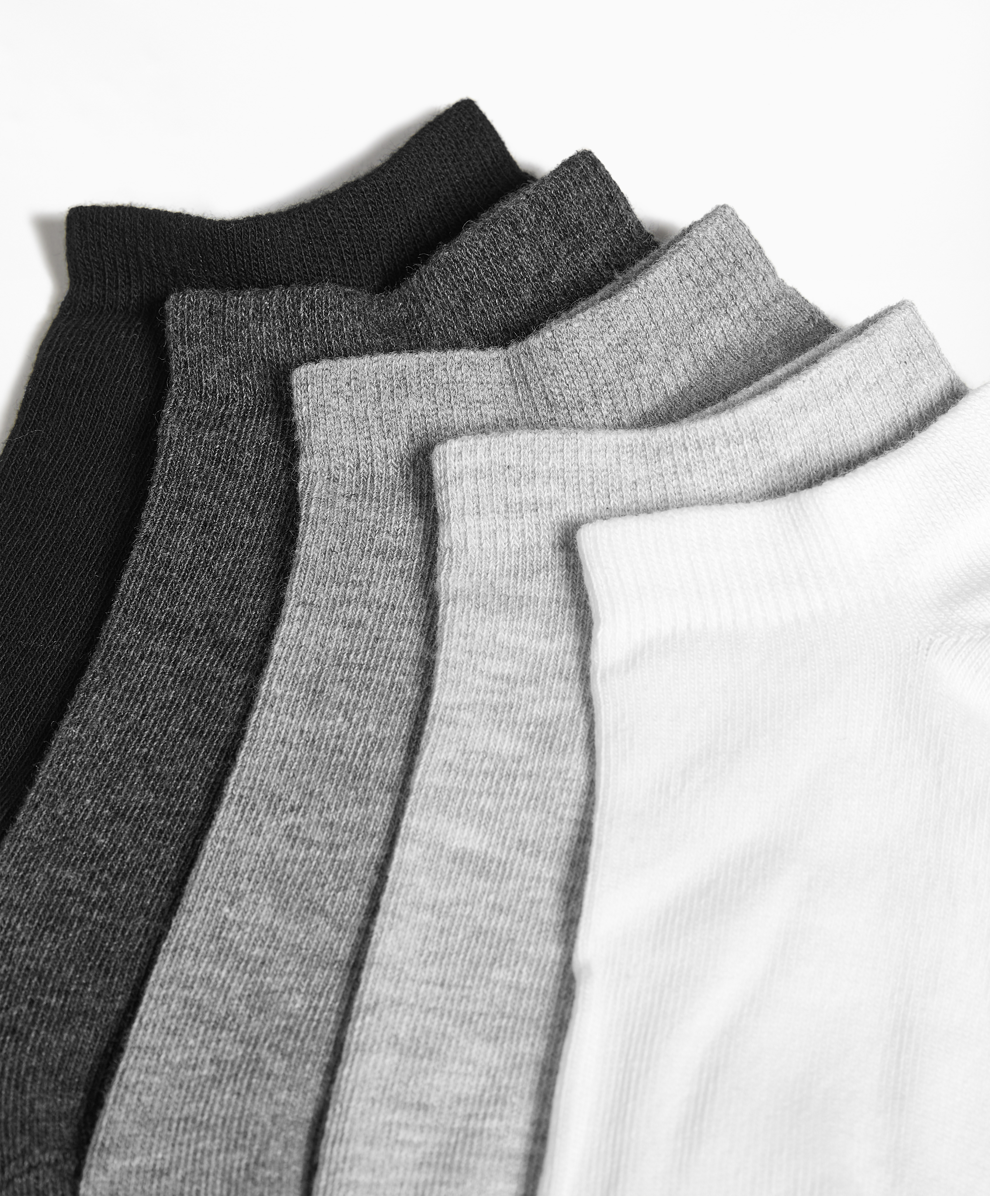 5 pairs of tab cotton blend sports sneaker socks
