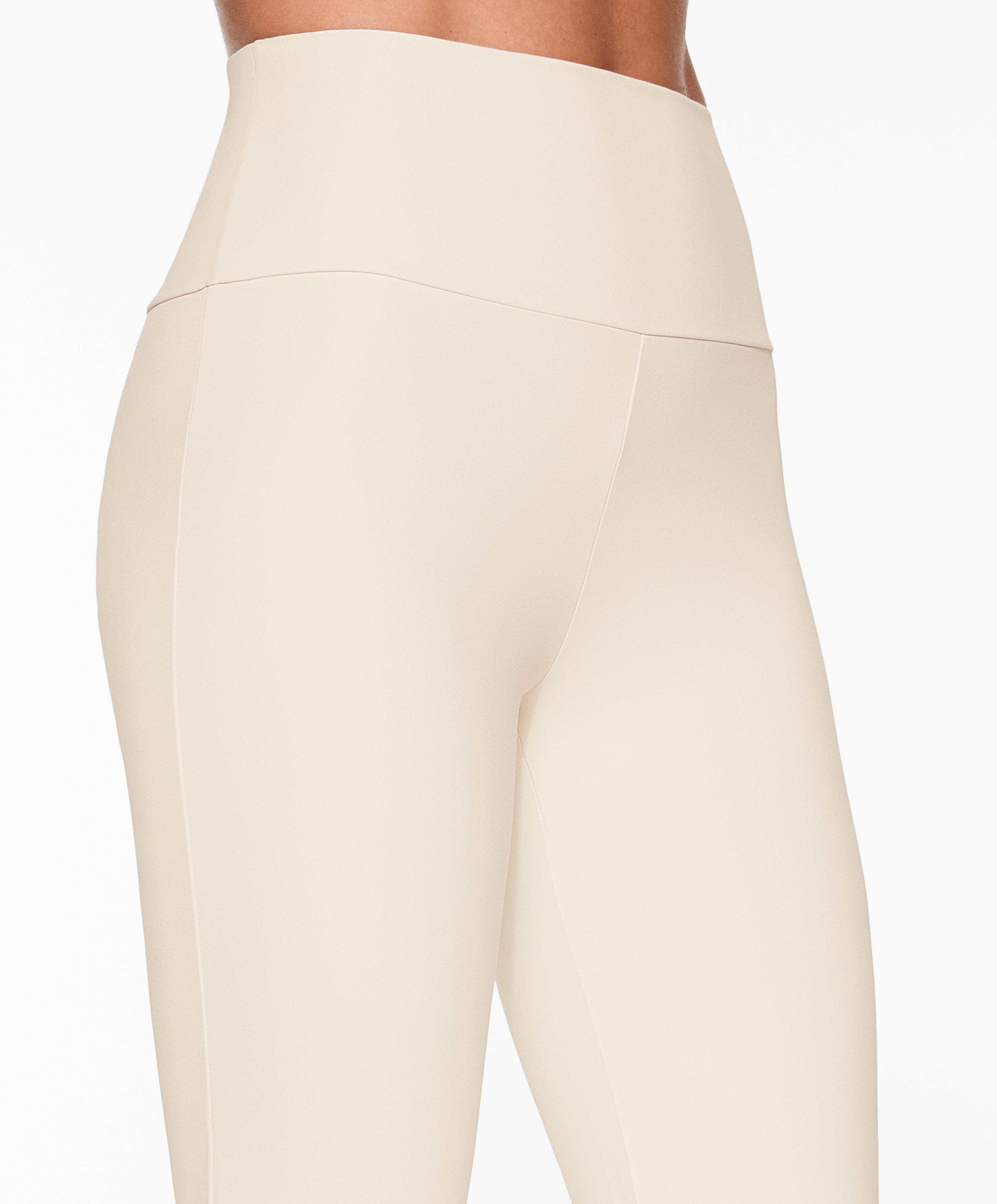 Comfortlux slit flare trousers