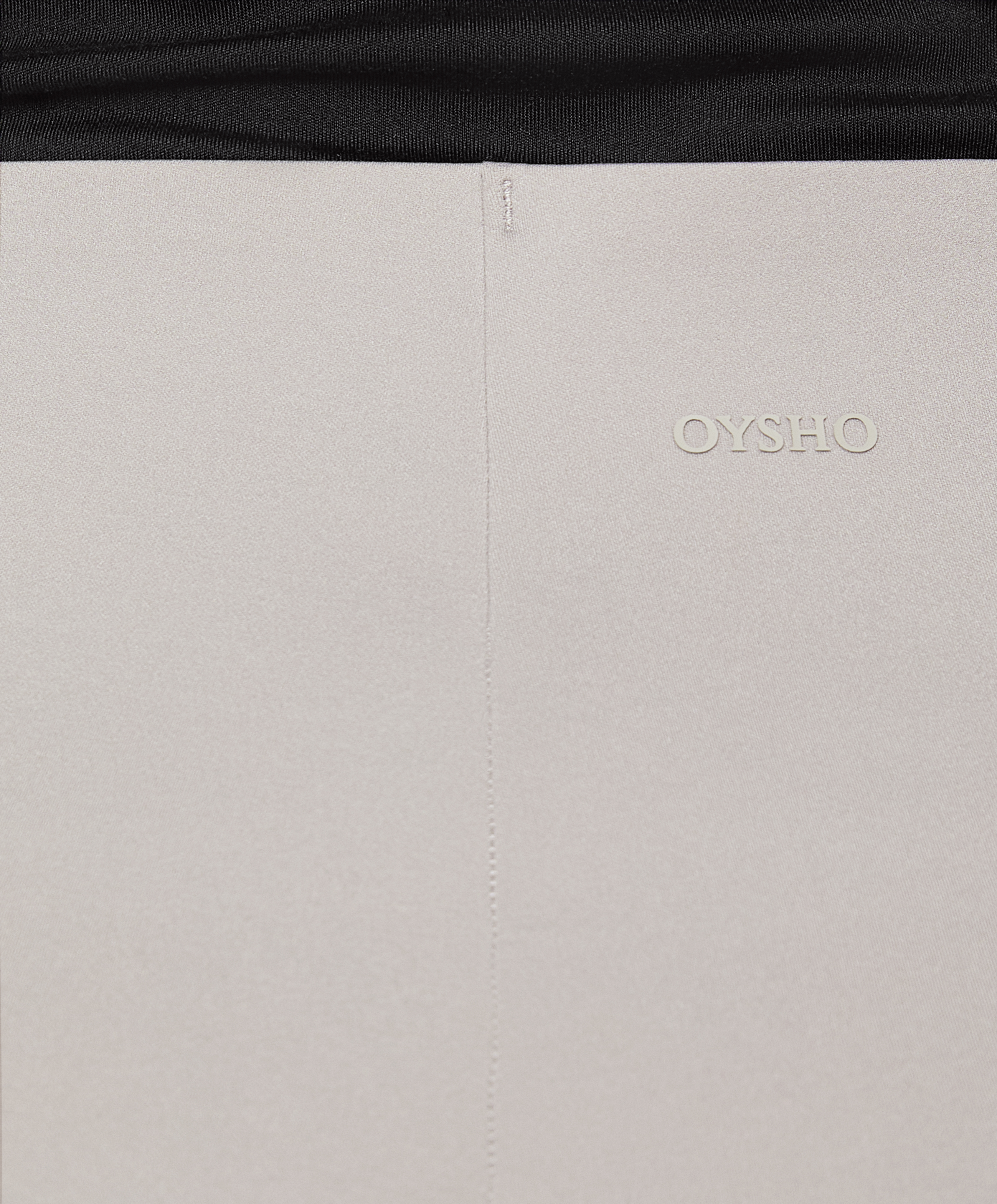 Neoprene-effect straight-leg trousers