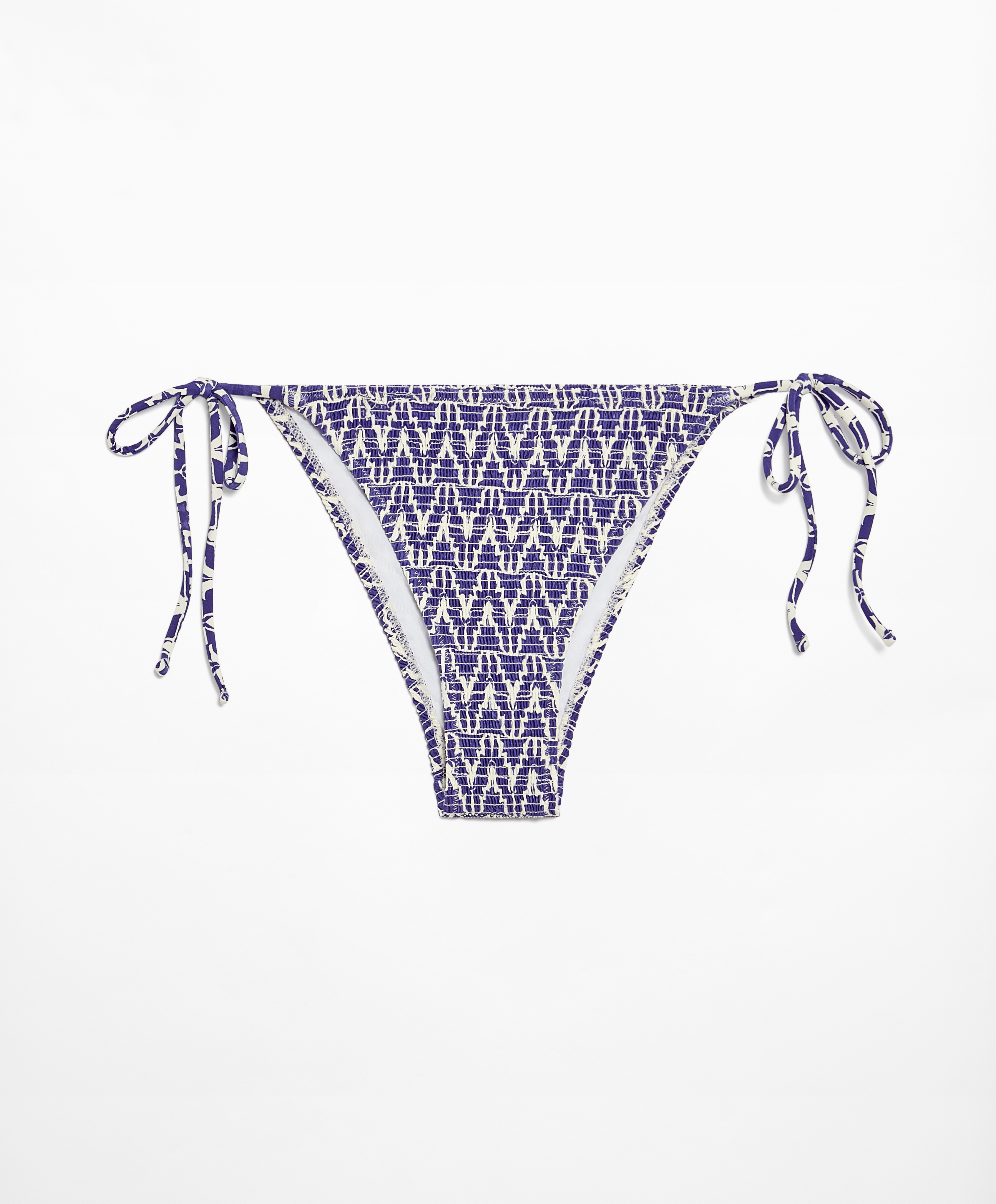 Smock medium-coverage bikini briefs with ties