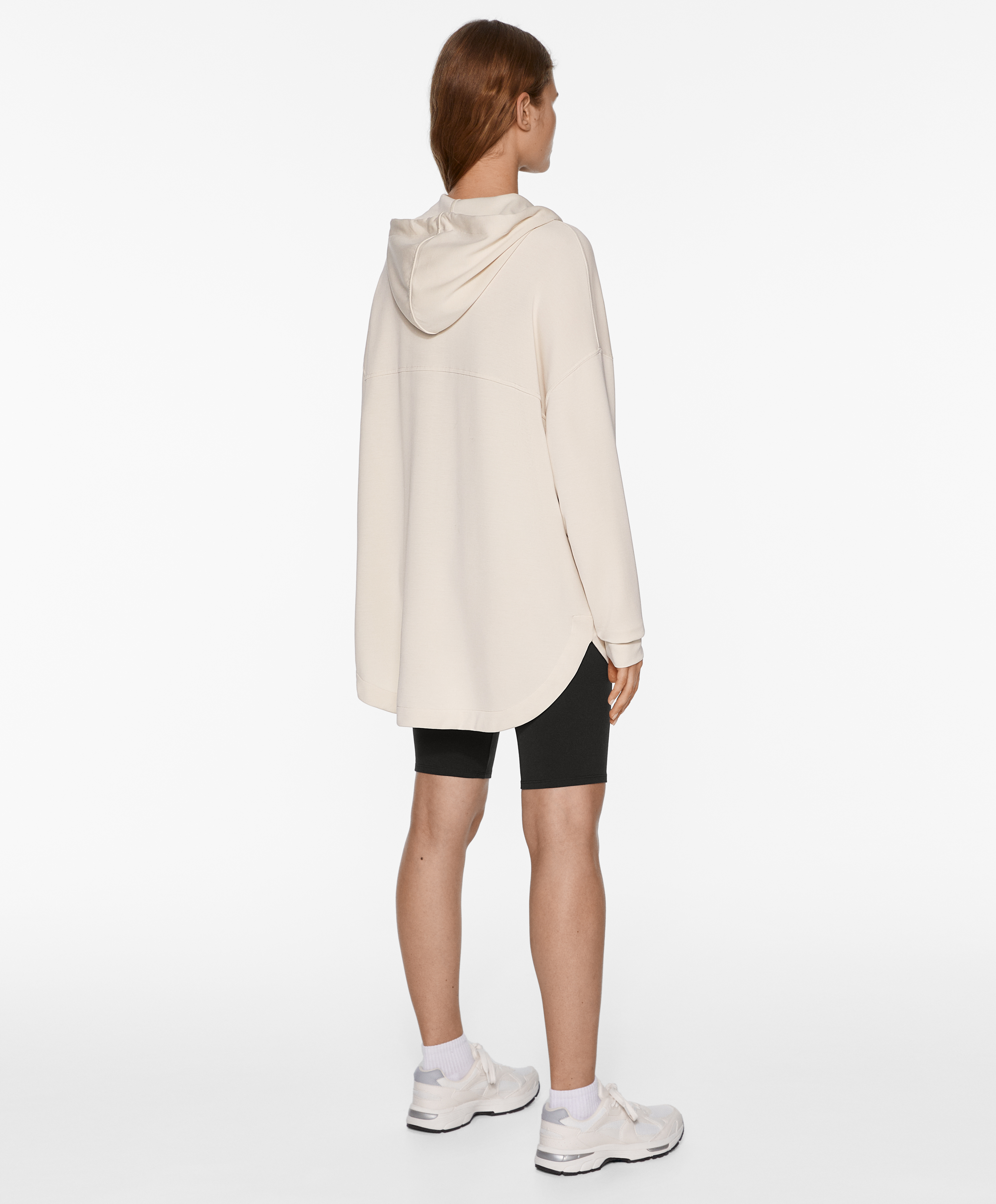 Oversize jacket with modal