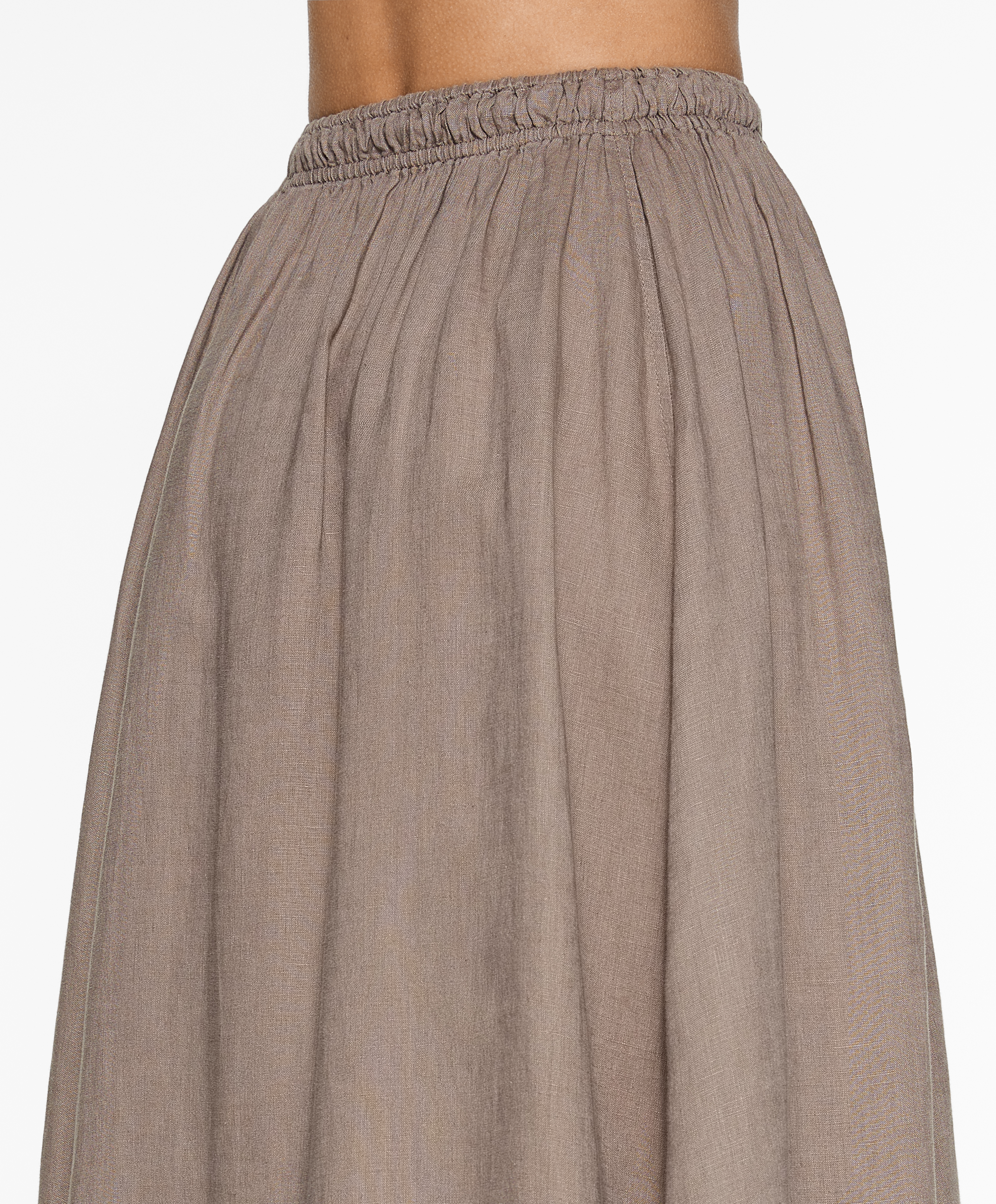 Long 100% linen skirt