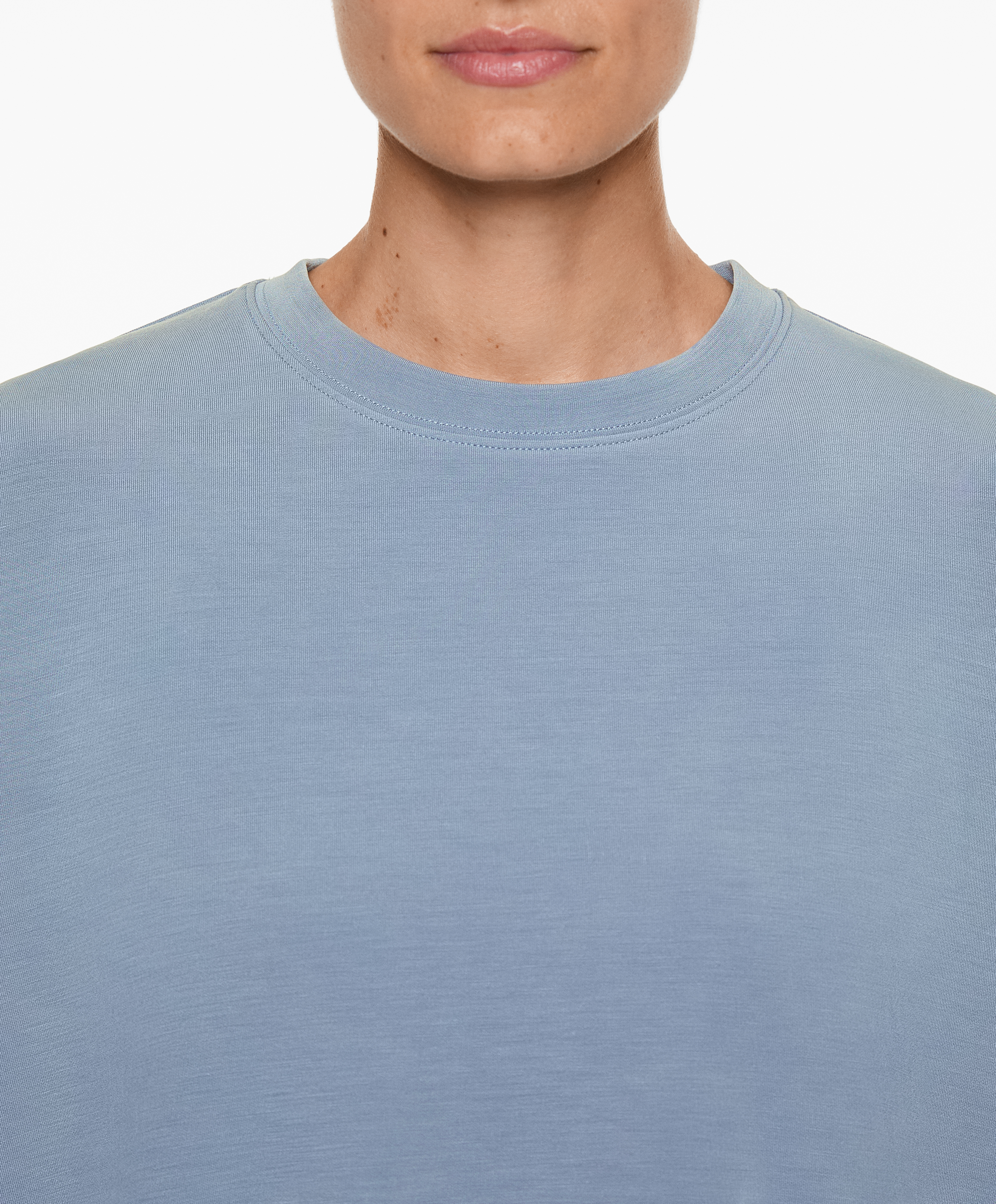 Crop sweatshirt with modal