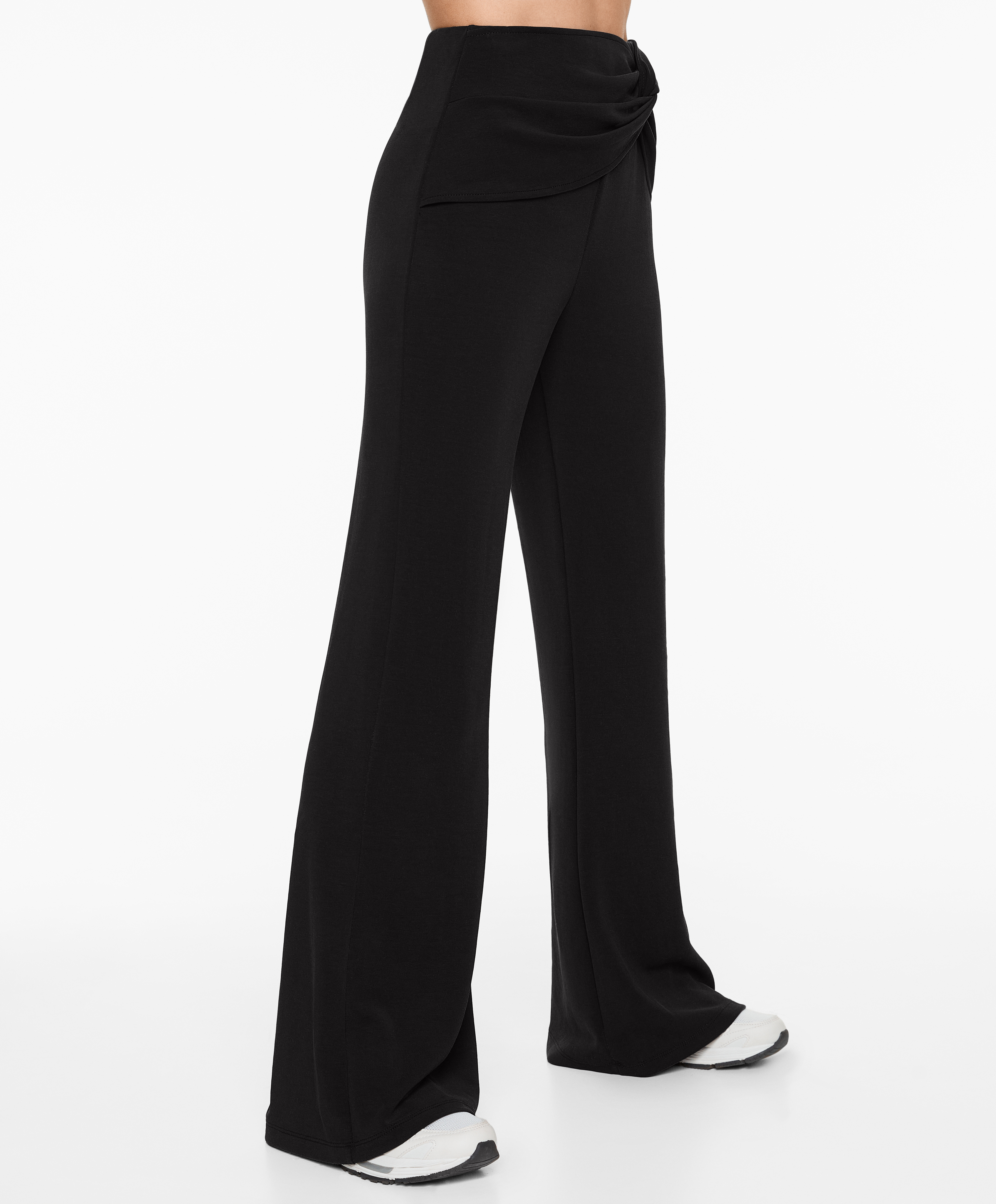 Flare trousers with modal