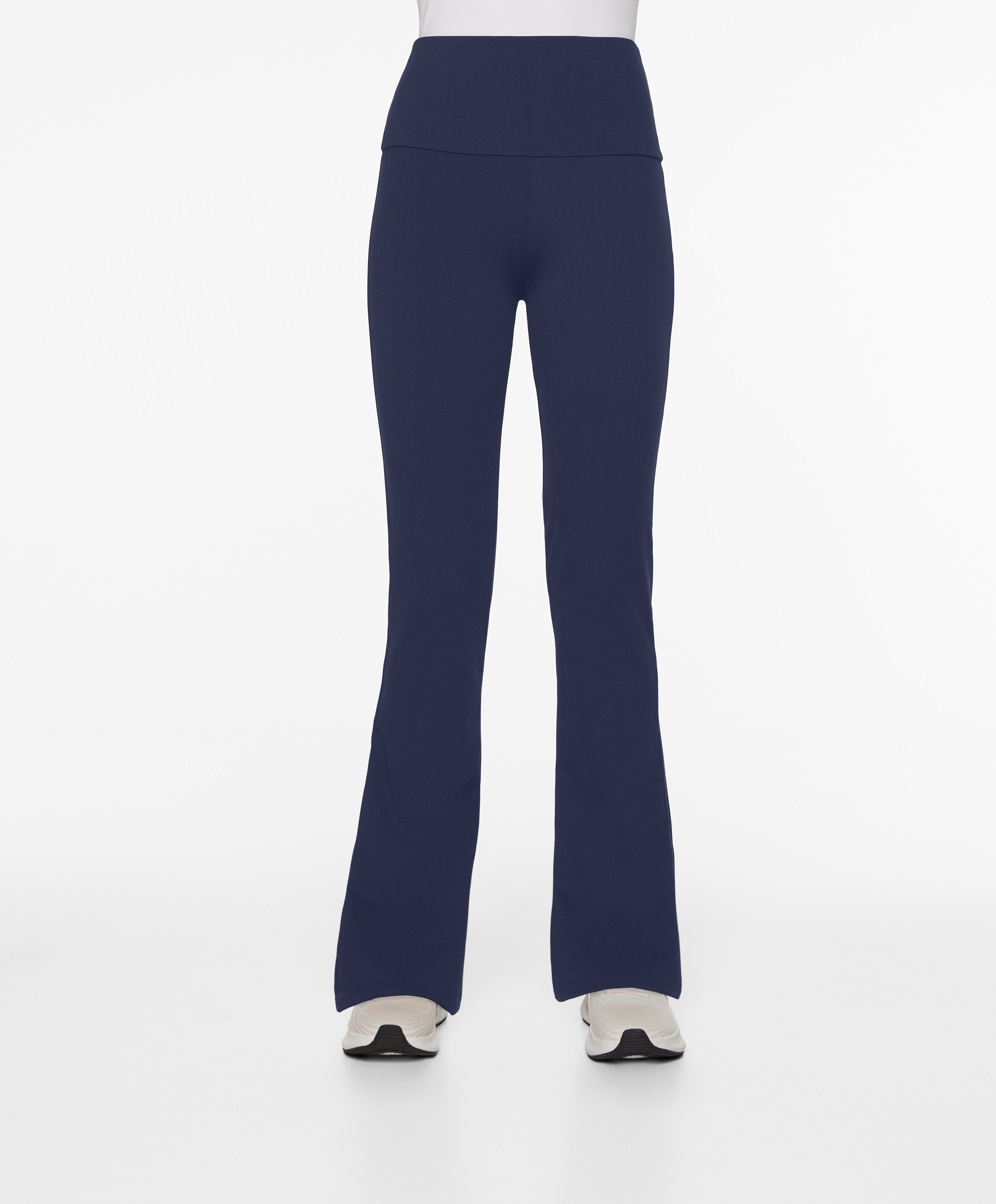 High-rise comfortlux flare trousers
