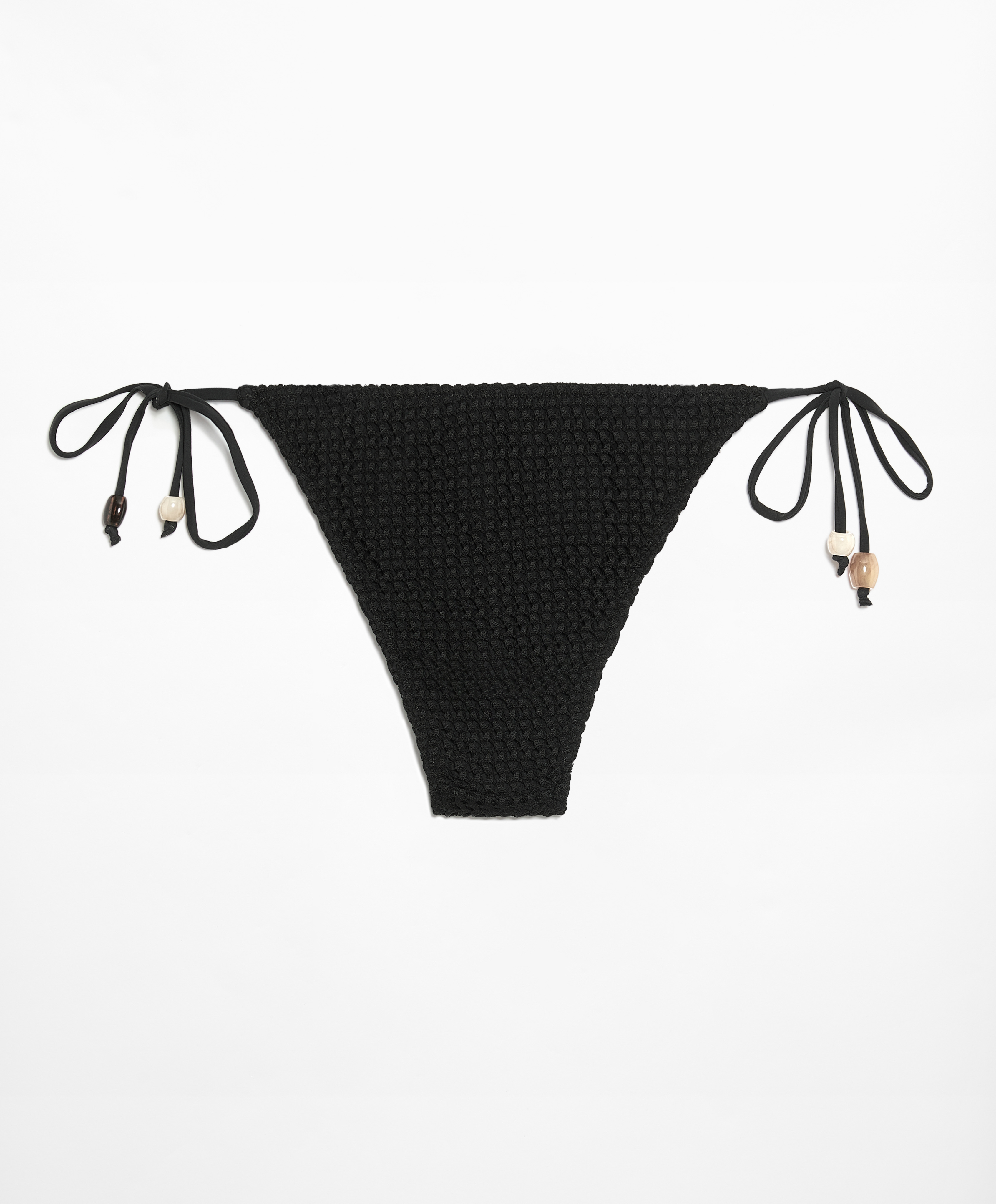 Medium-coverage crochet bikini briefs with ties