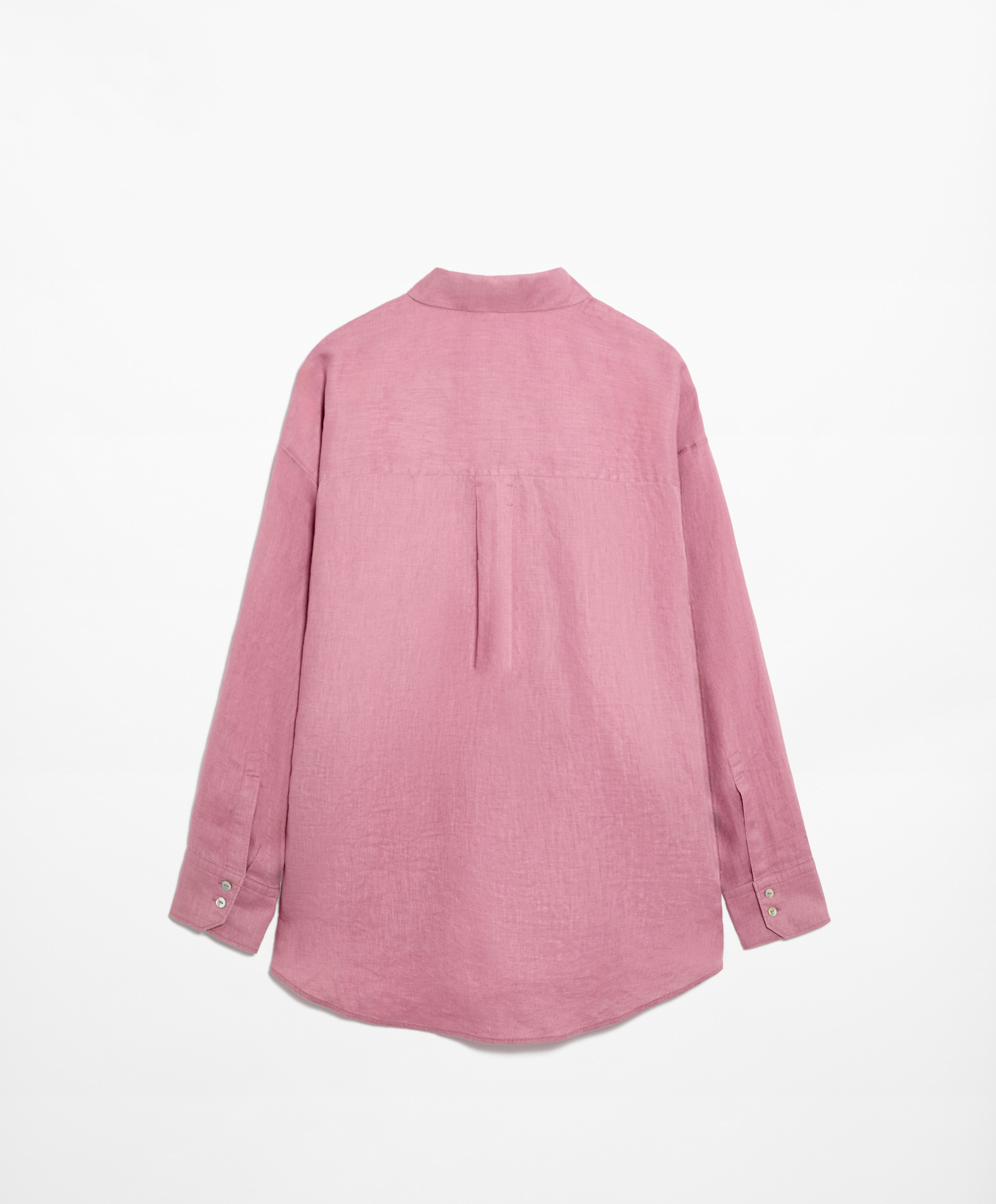 100% linen long-sleeved shirt