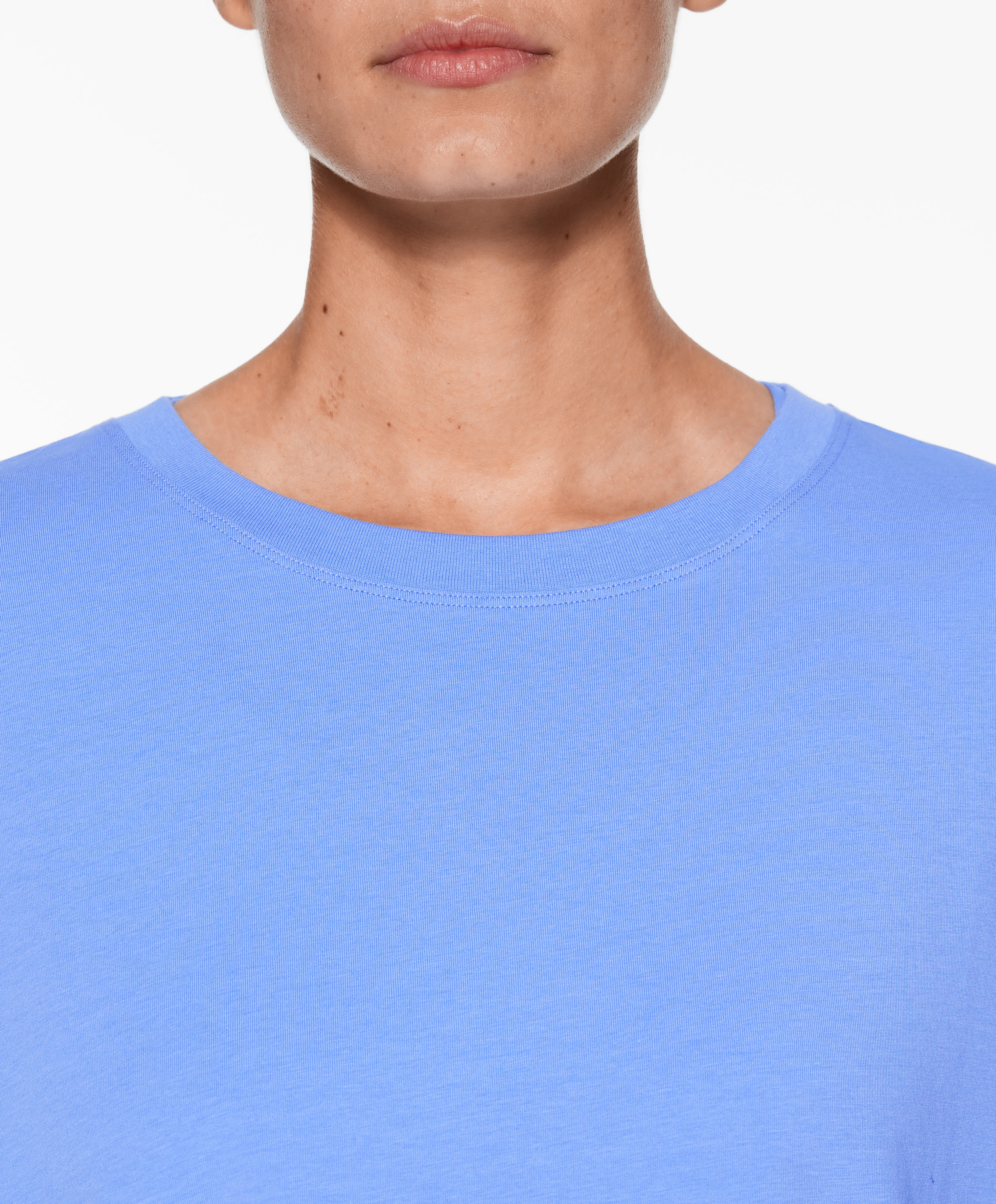 Short sleeve cotton blend T-shirt