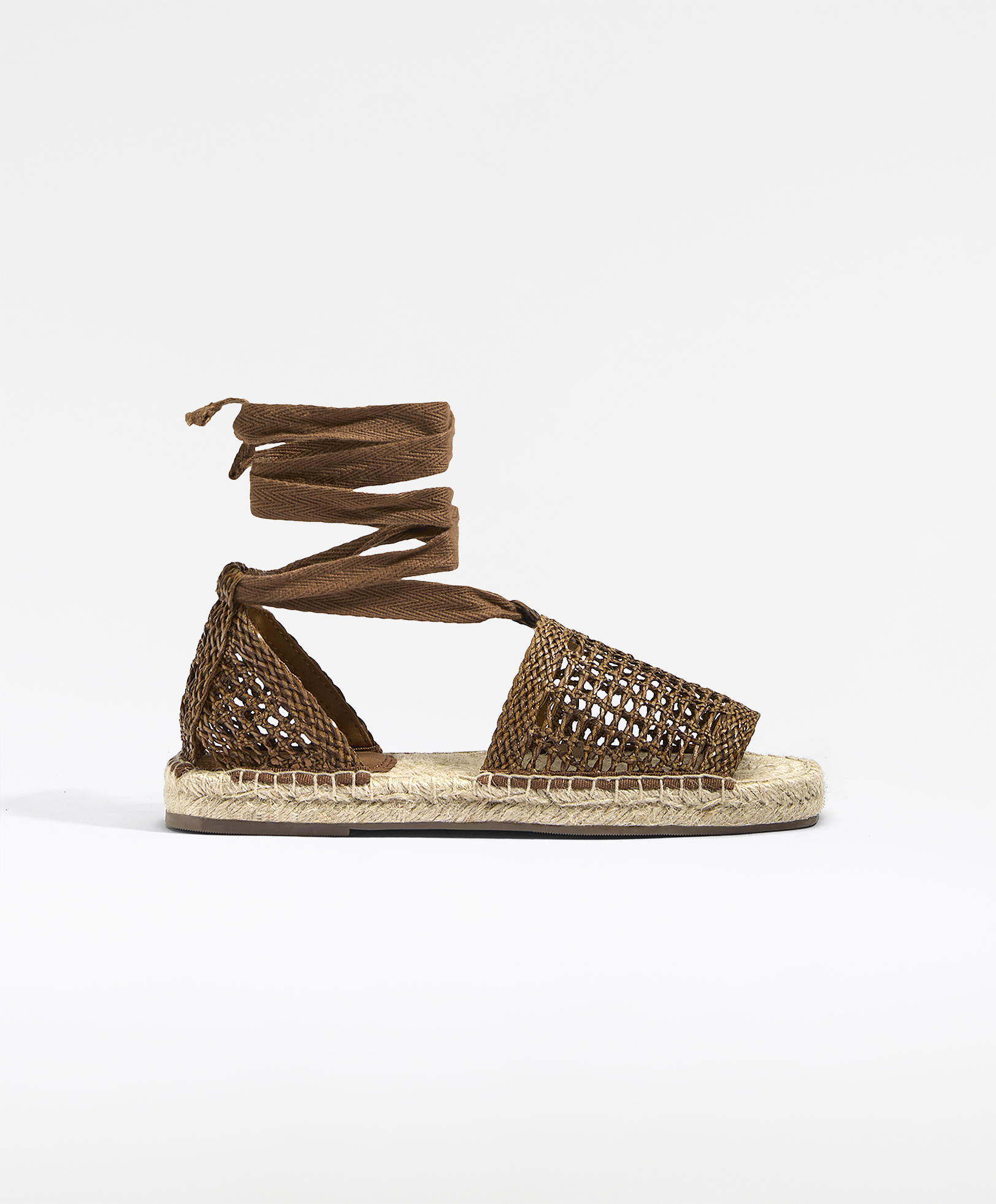 Braided jute sandals