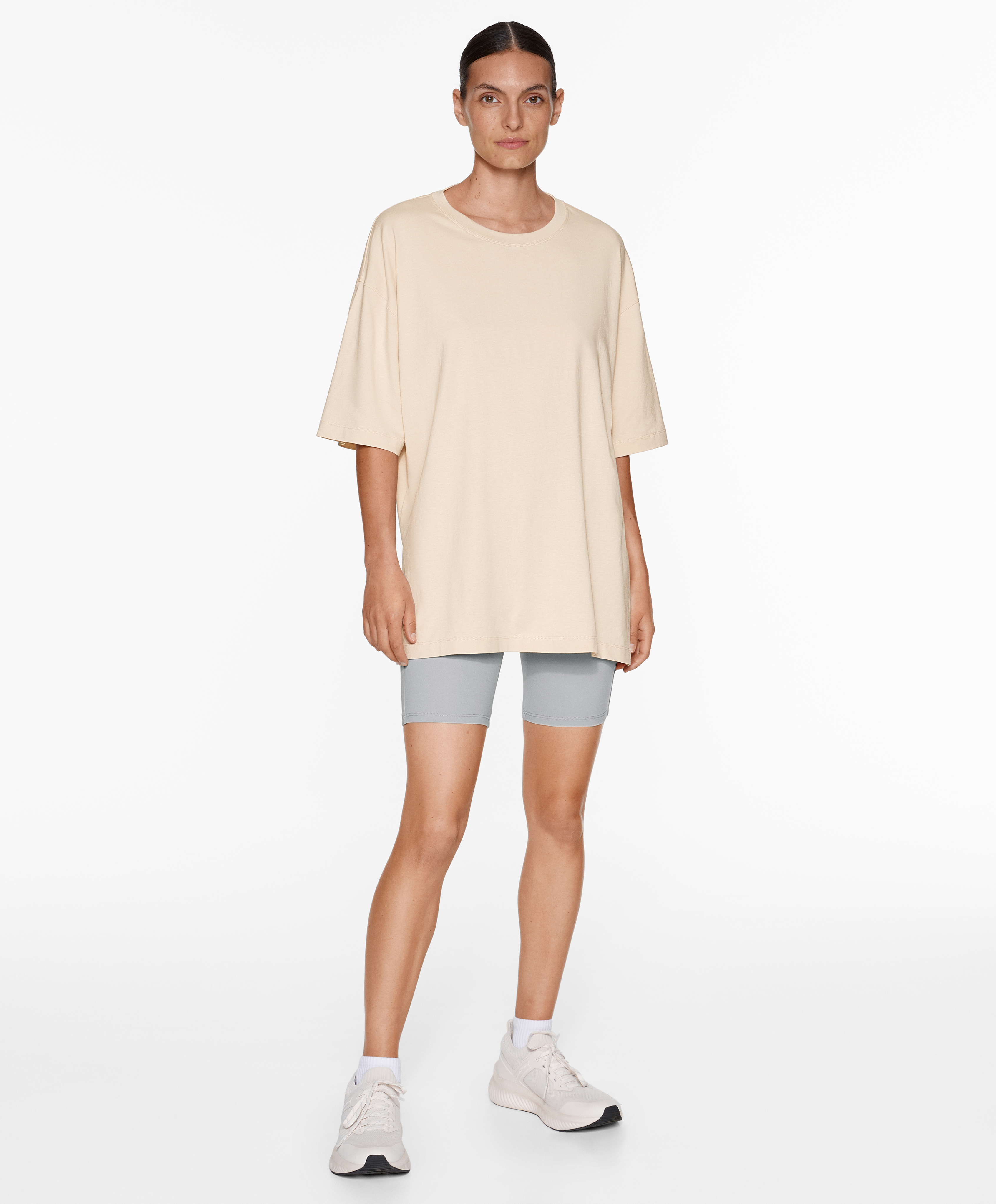 Short sleeve cotton blend T-shirt