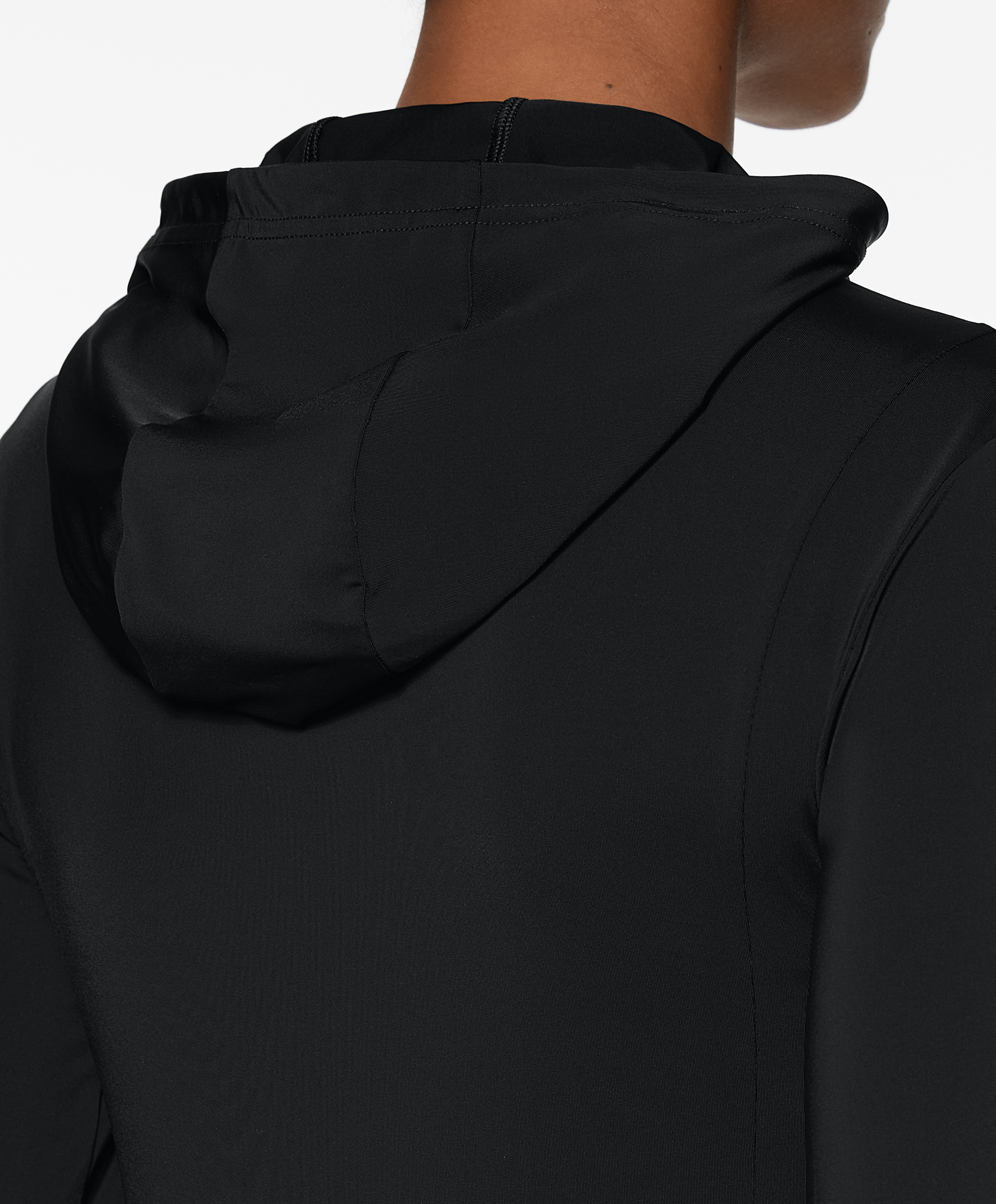 Cool touch hooded technical jacket