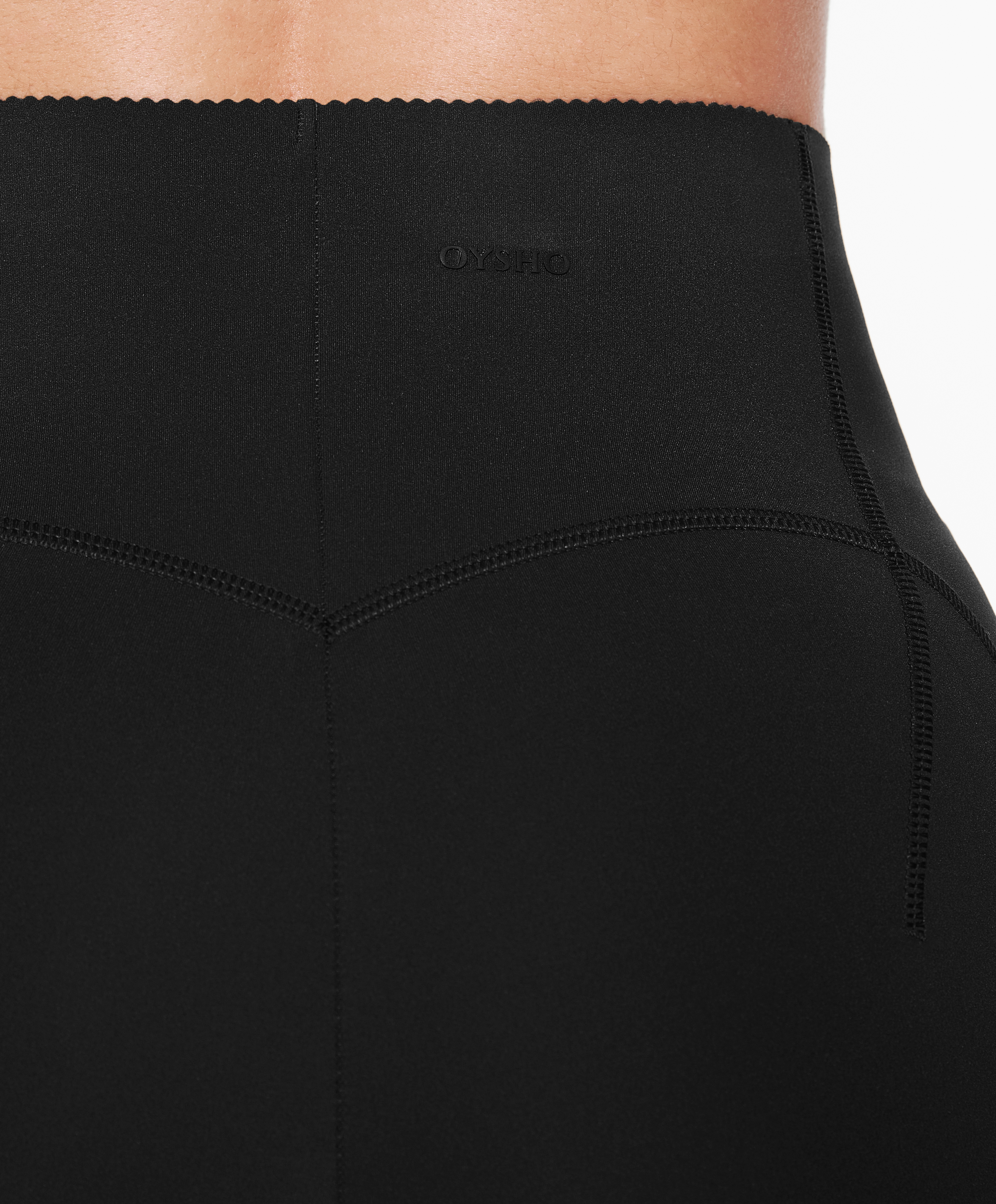 Raise up compressive flare trousers
