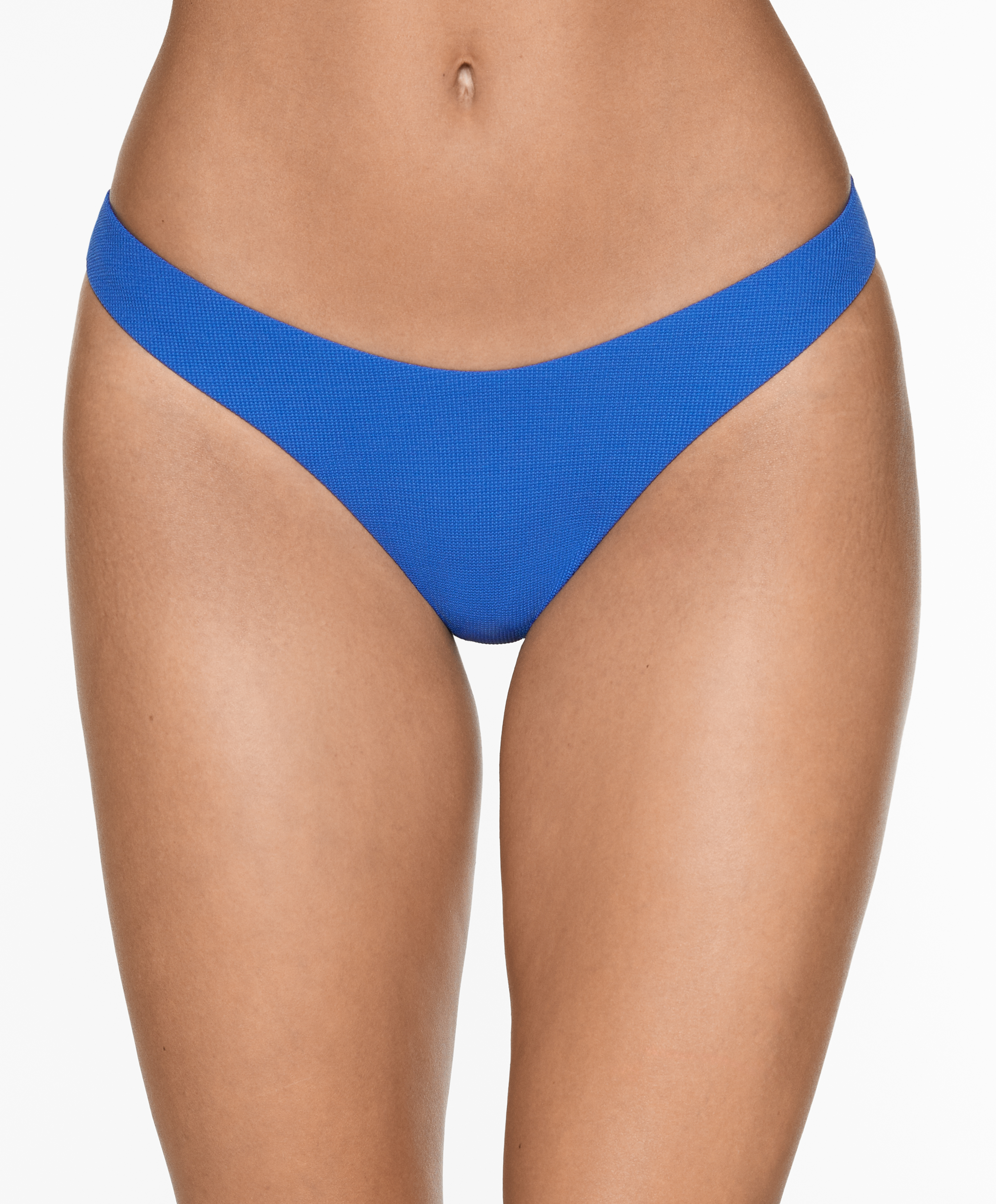U-cut piqué Brazilian bikini briefs
