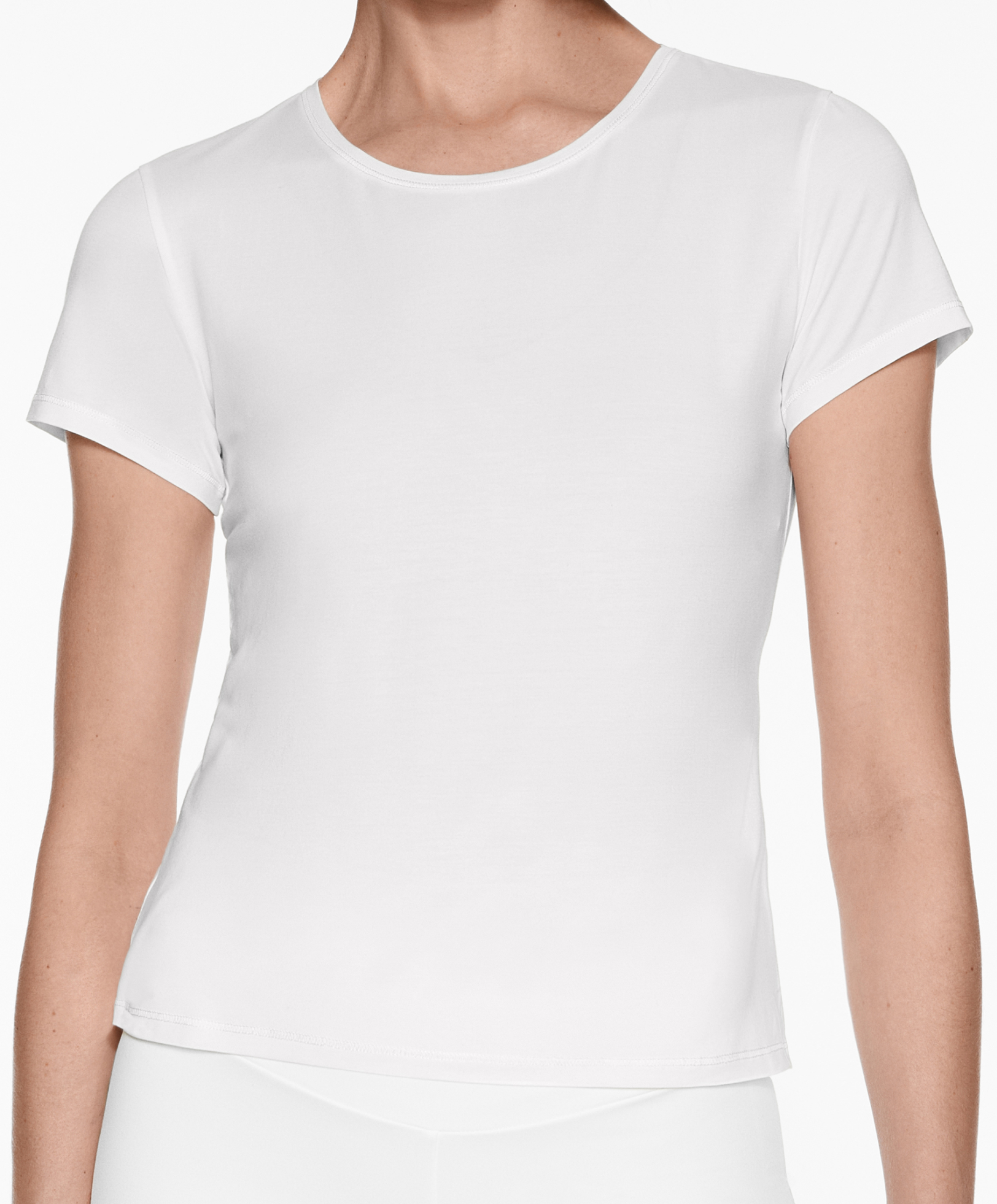 Short sleeve lyocell blend T-shirt