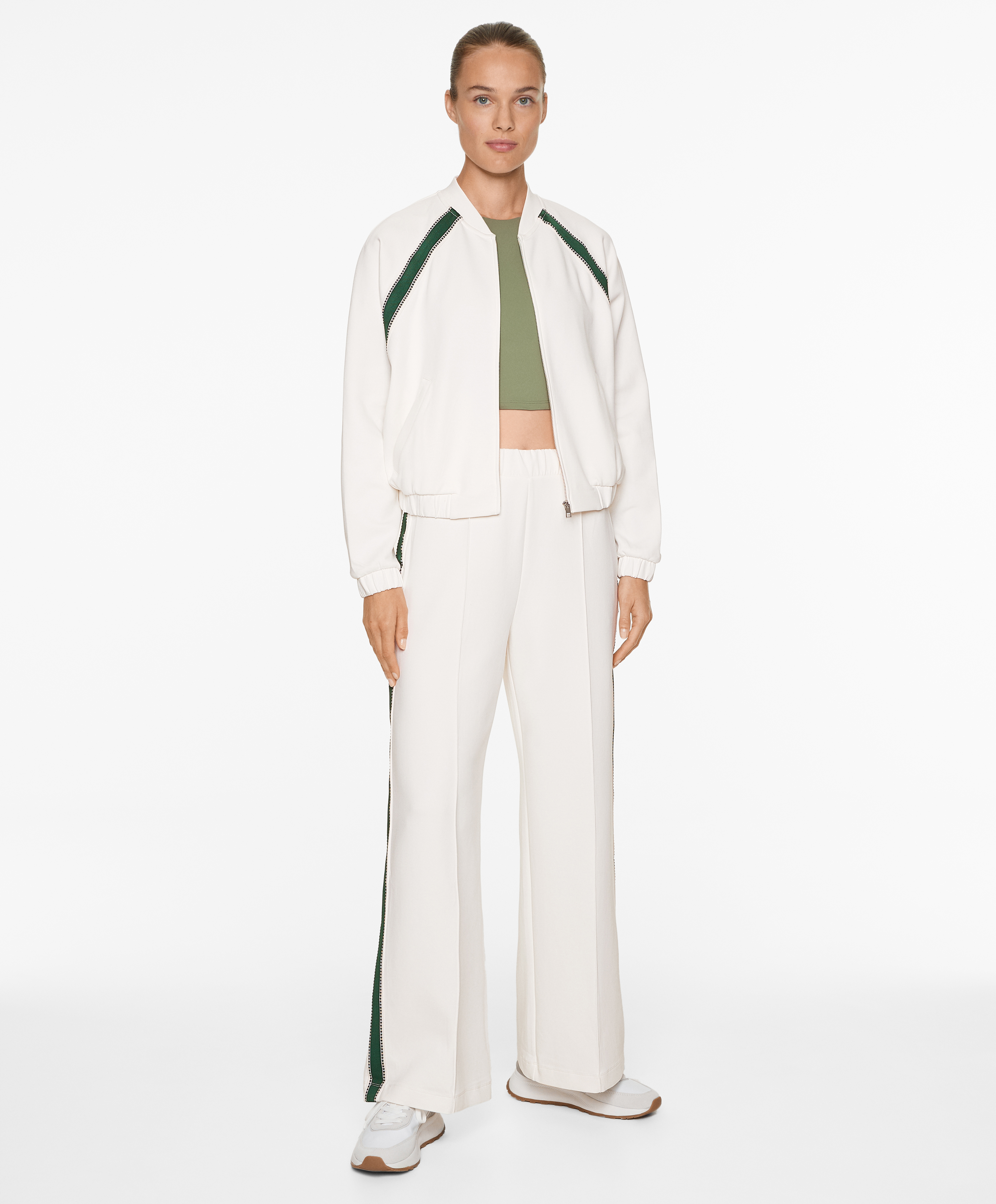 Cotton blend piqué jacket