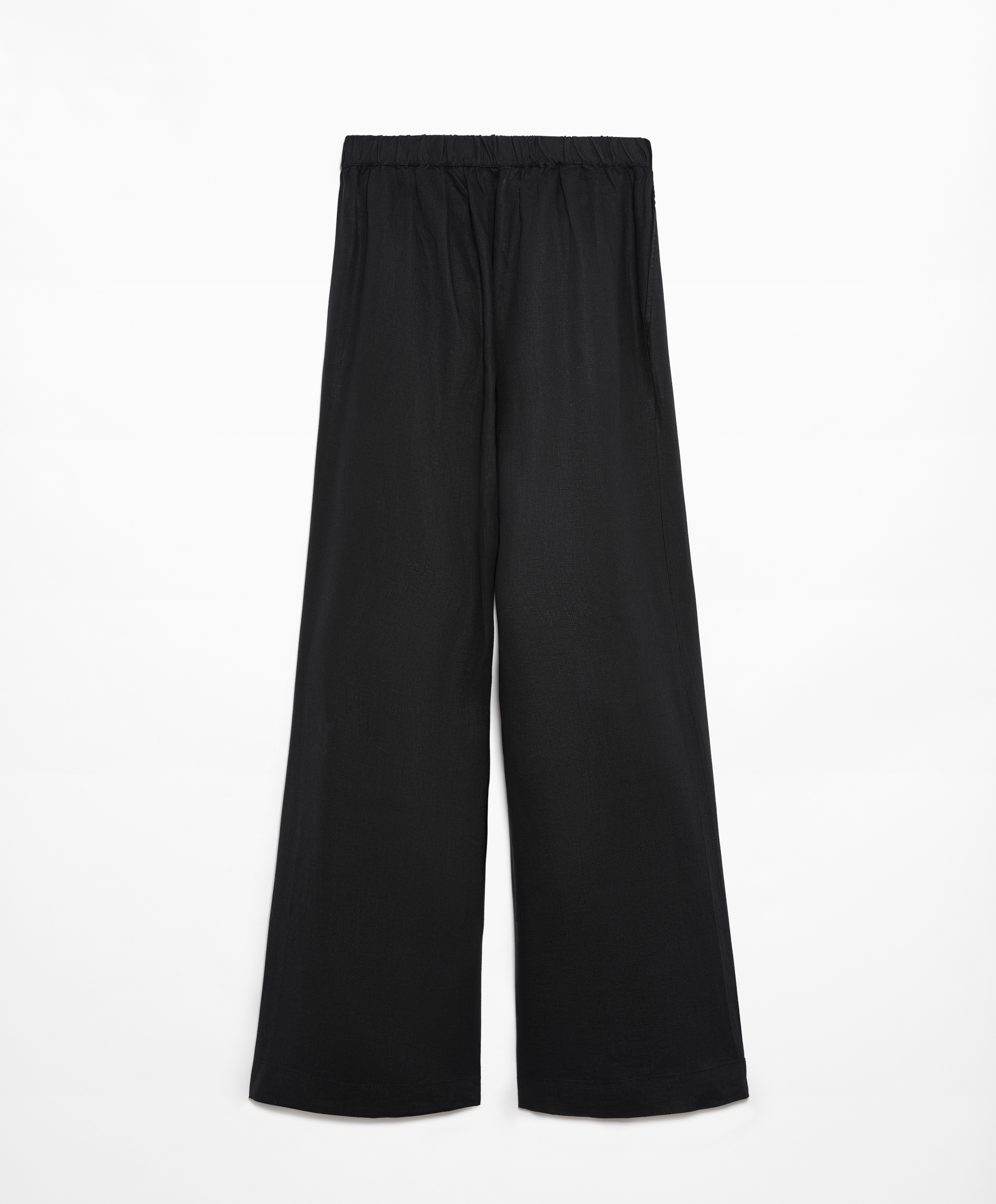 Tailored-fit 100% linen trousers
